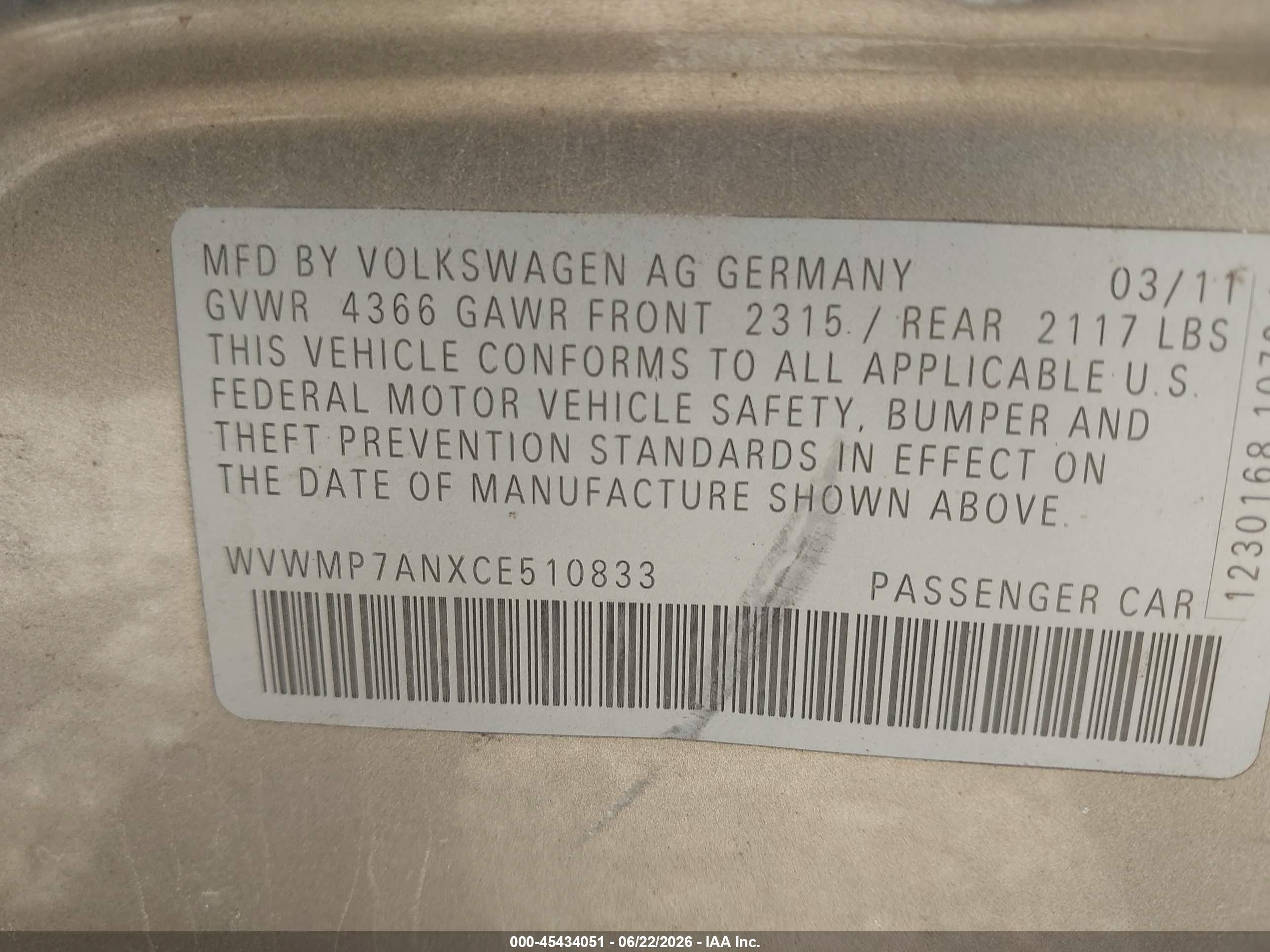 2012 Volkswagen Cc Sport Gray vin: WVWMP7ANXCE510833