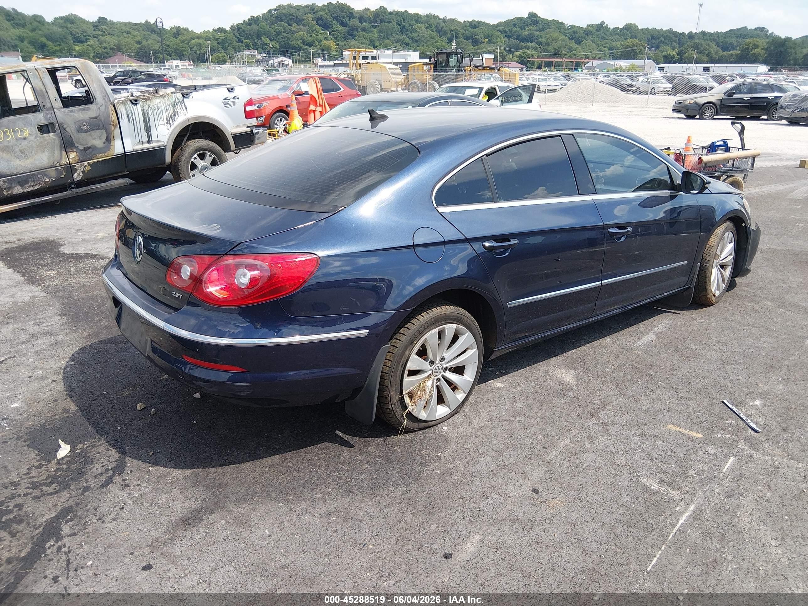 2012 Volkswagen Cc Sport Blue vin: WVWMP7ANXCE513487