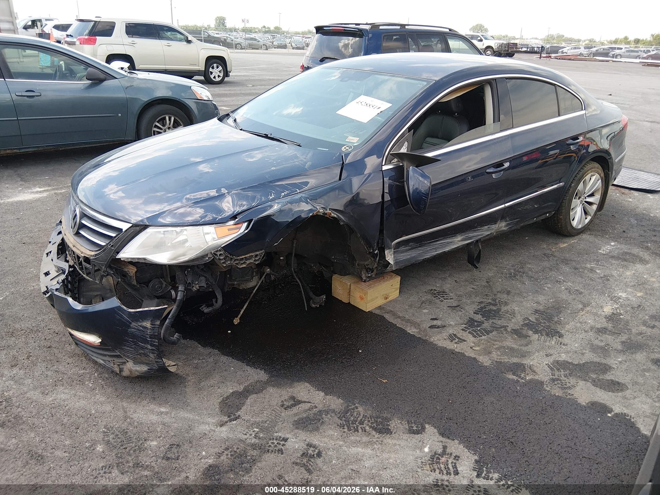 2012 Volkswagen Cc Sport Blue vin: WVWMP7ANXCE513487