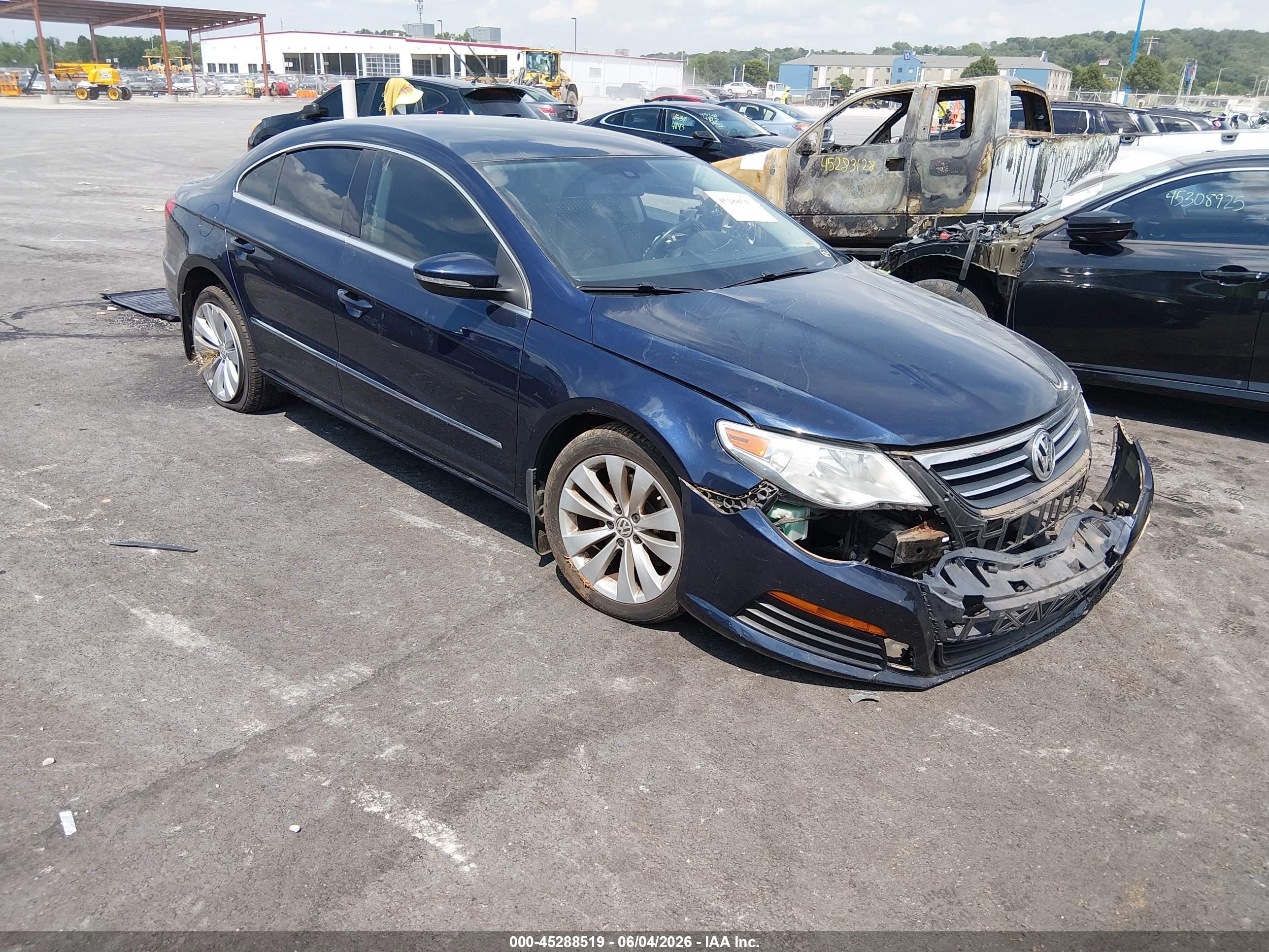 2012 Volkswagen Cc Sport Blue vin: WVWMP7ANXCE513487