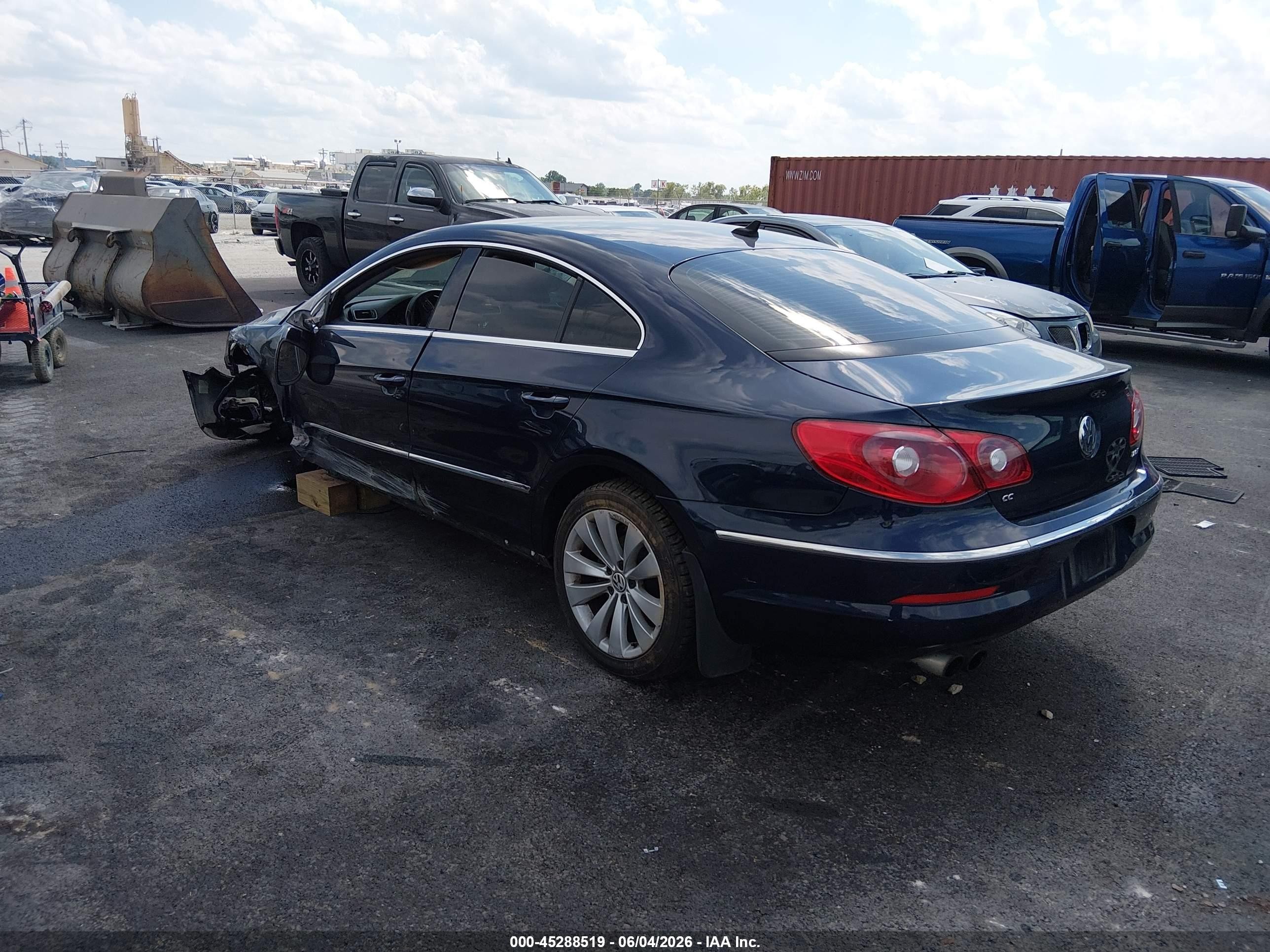 2012 Volkswagen Cc Sport Blue vin: WVWMP7ANXCE513487