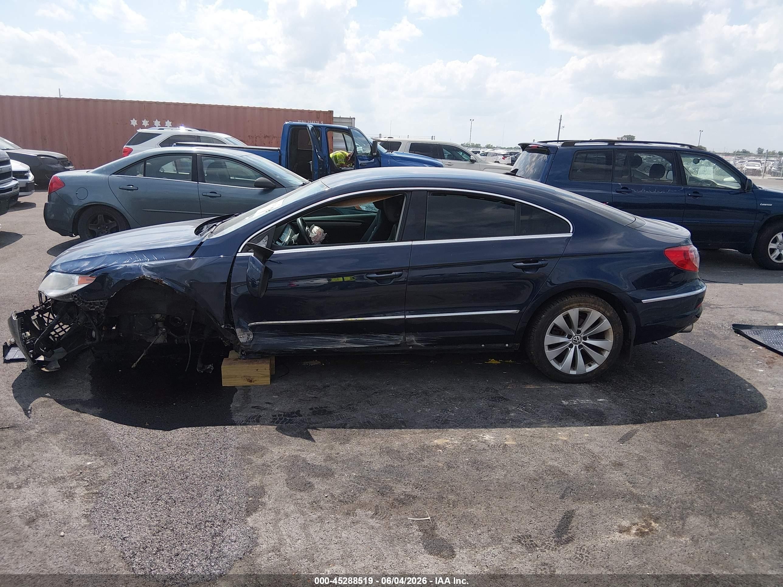 2012 Volkswagen Cc Sport Blue vin: WVWMP7ANXCE513487