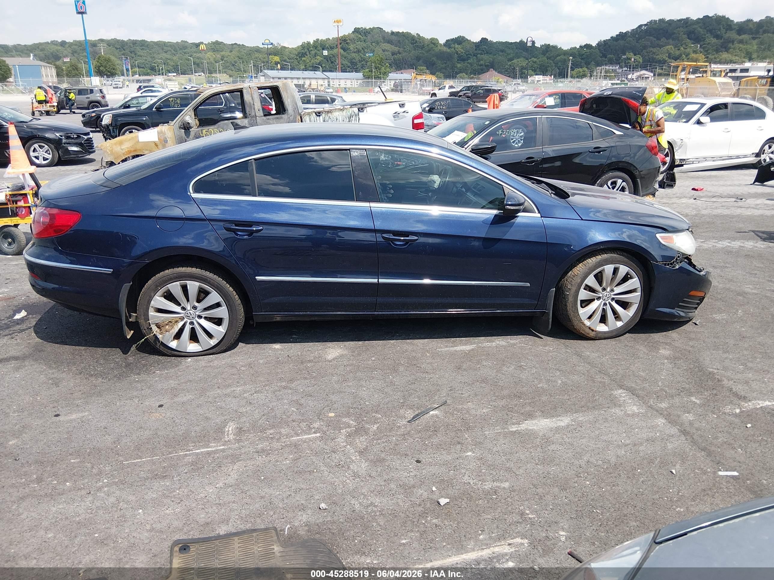 2012 Volkswagen Cc Sport Blue vin: WVWMP7ANXCE513487