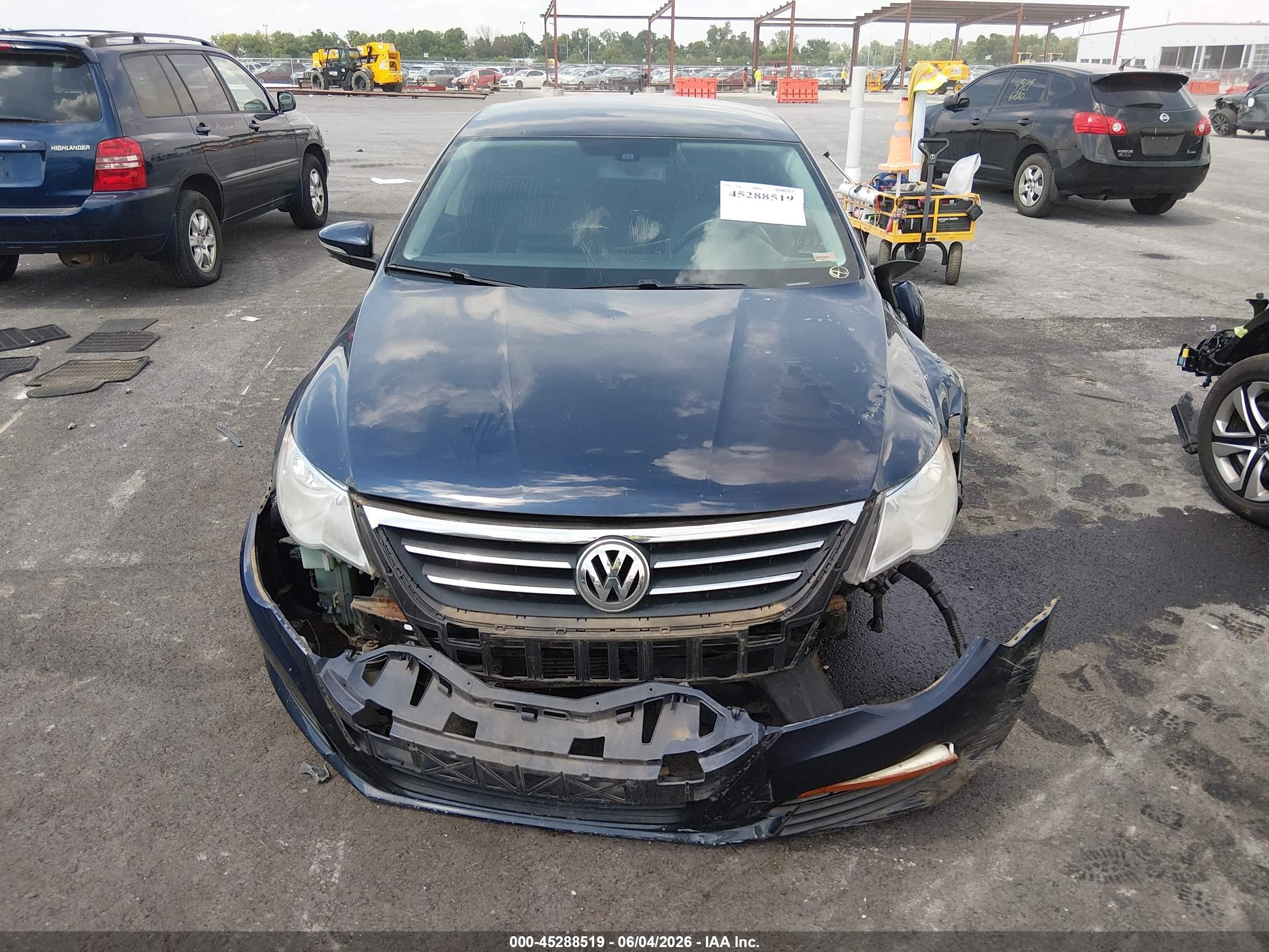2012 Volkswagen Cc Sport Blue vin: WVWMP7ANXCE513487