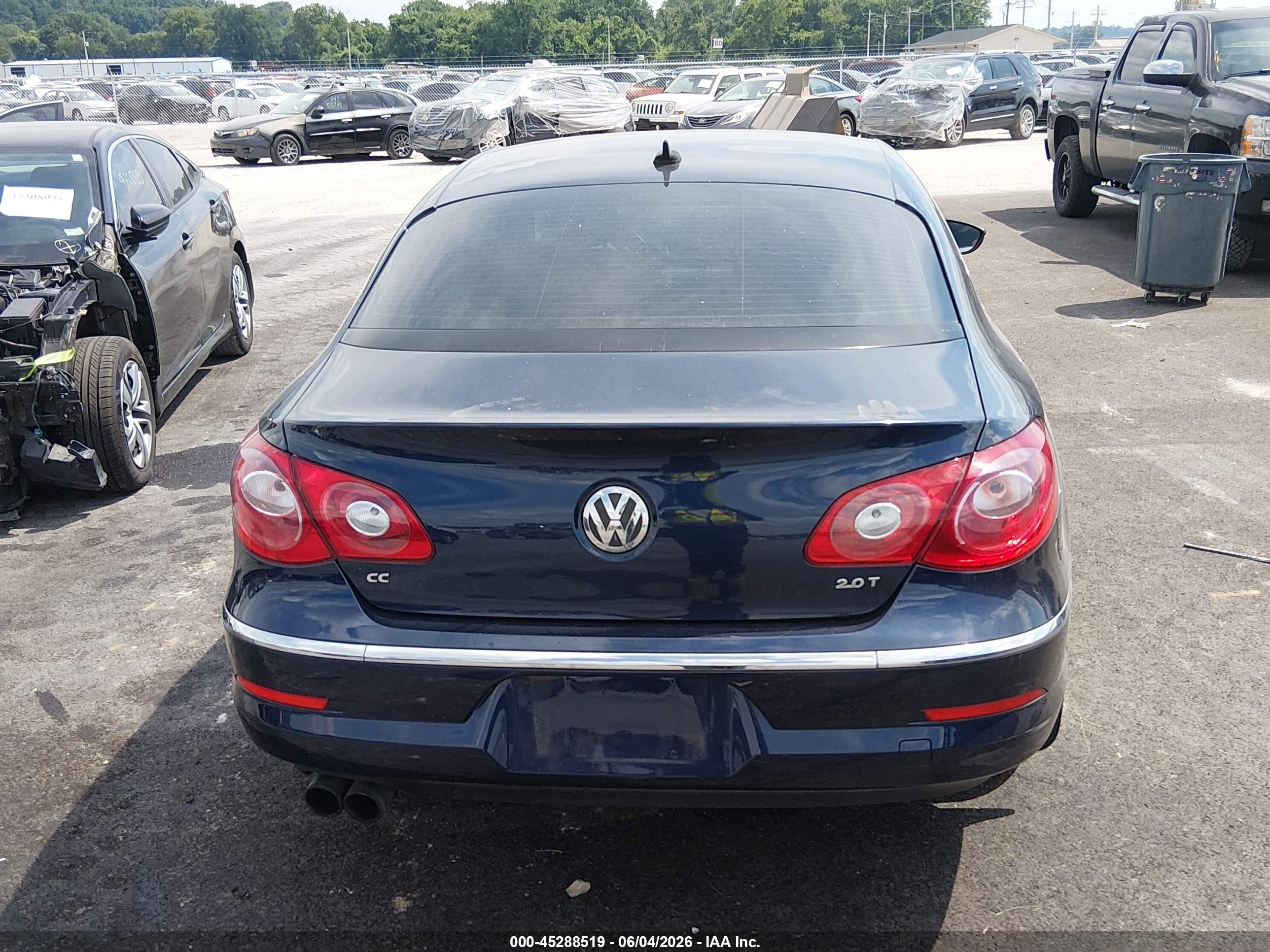 2012 Volkswagen Cc Sport Blue vin: WVWMP7ANXCE513487
