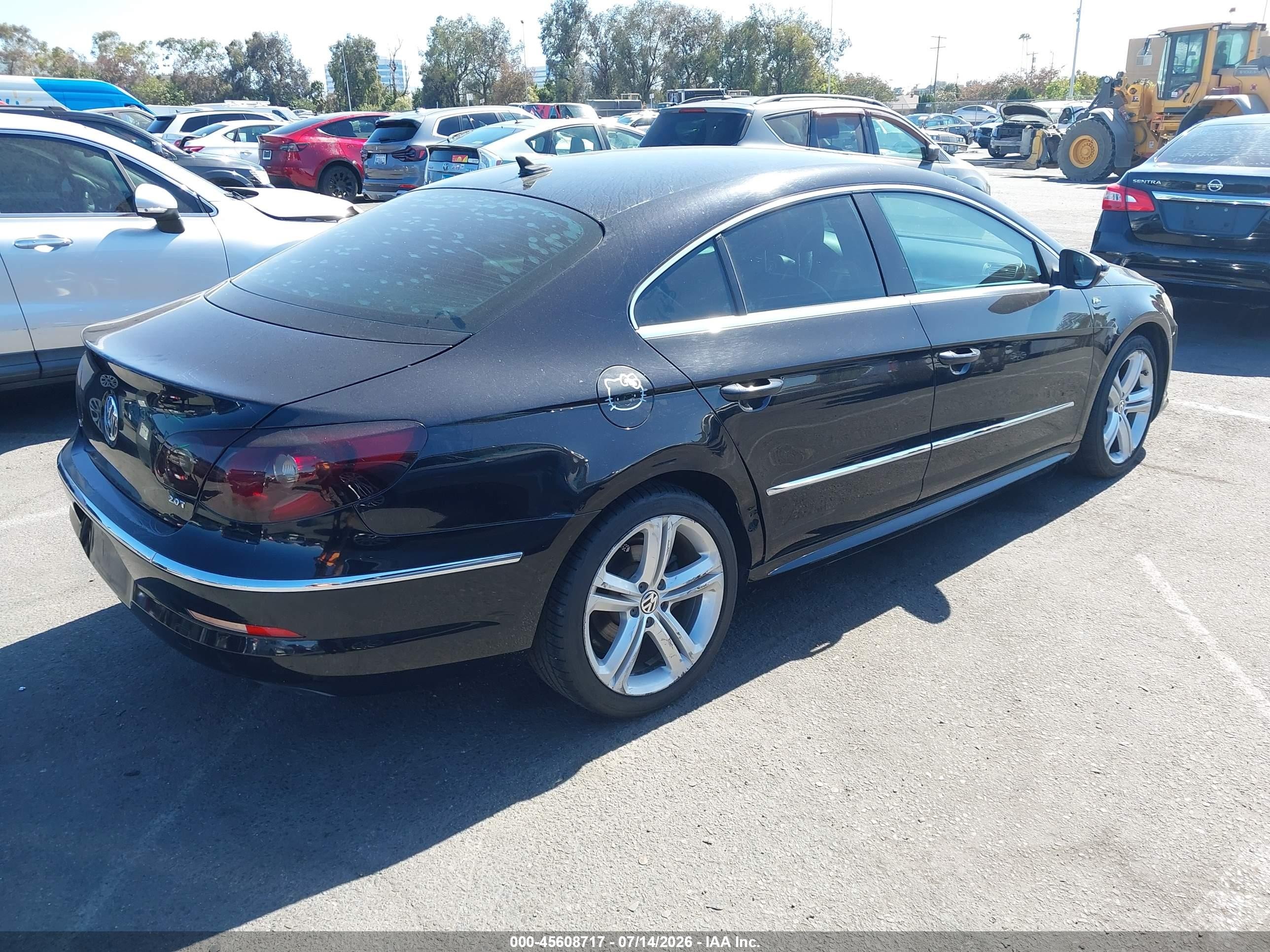 2012 Volkswagen Cc R-line Black vin: WVWMP7ANXCE546778