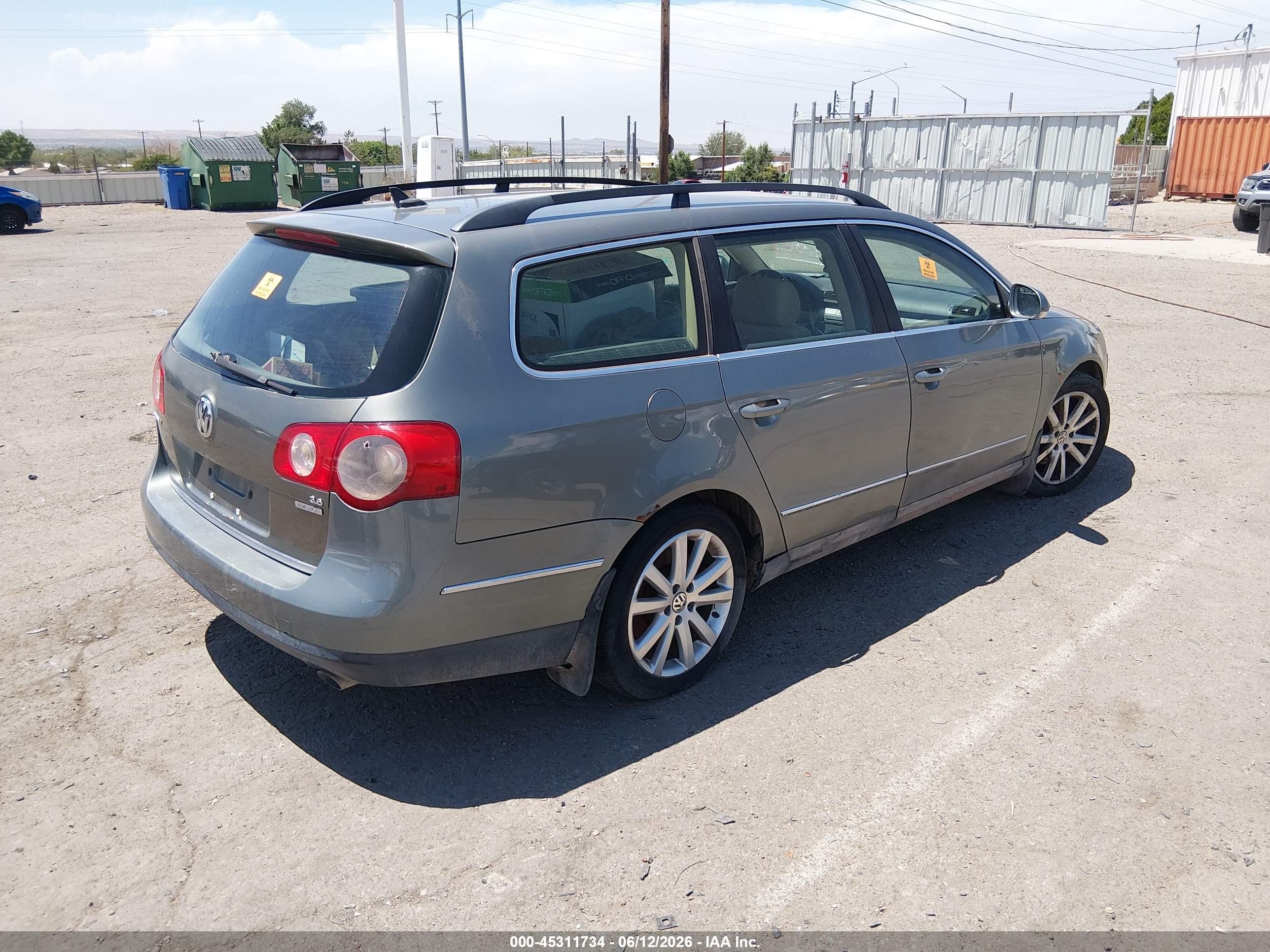 2007 Volkswagen Passat 3.6 Gray vin: WVWMU73C17E008755
