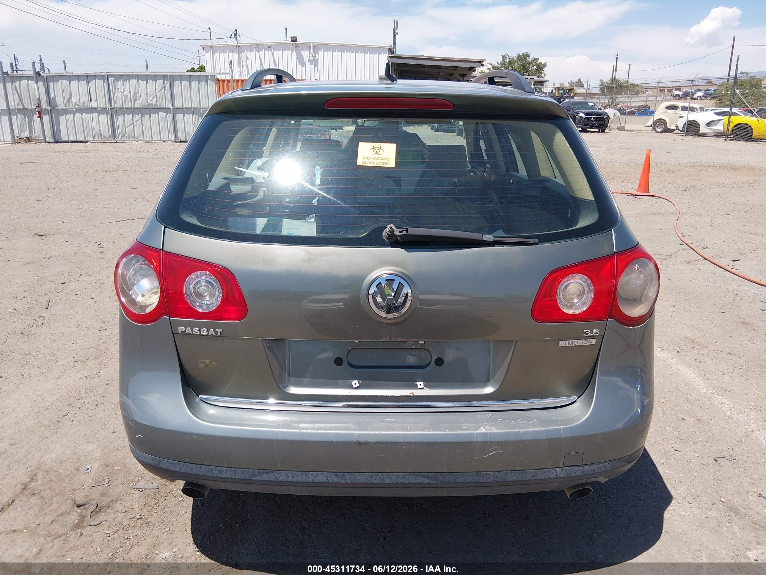 2007 Volkswagen Passat 3.6 Gray vin: WVWMU73C17E008755