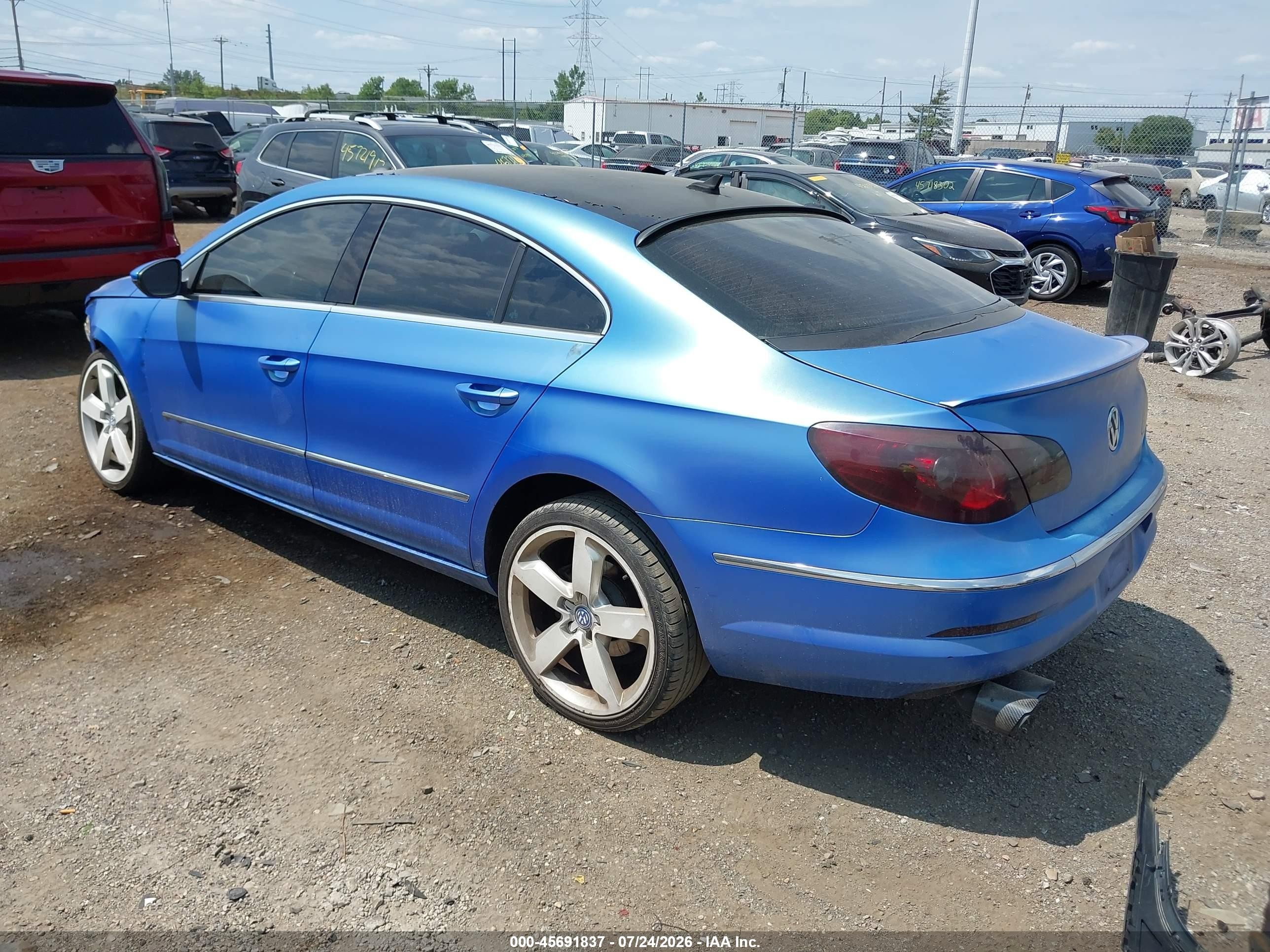 2010 Volkswagen Cc Sport Blue vin: WVWNL7AN5AE506315