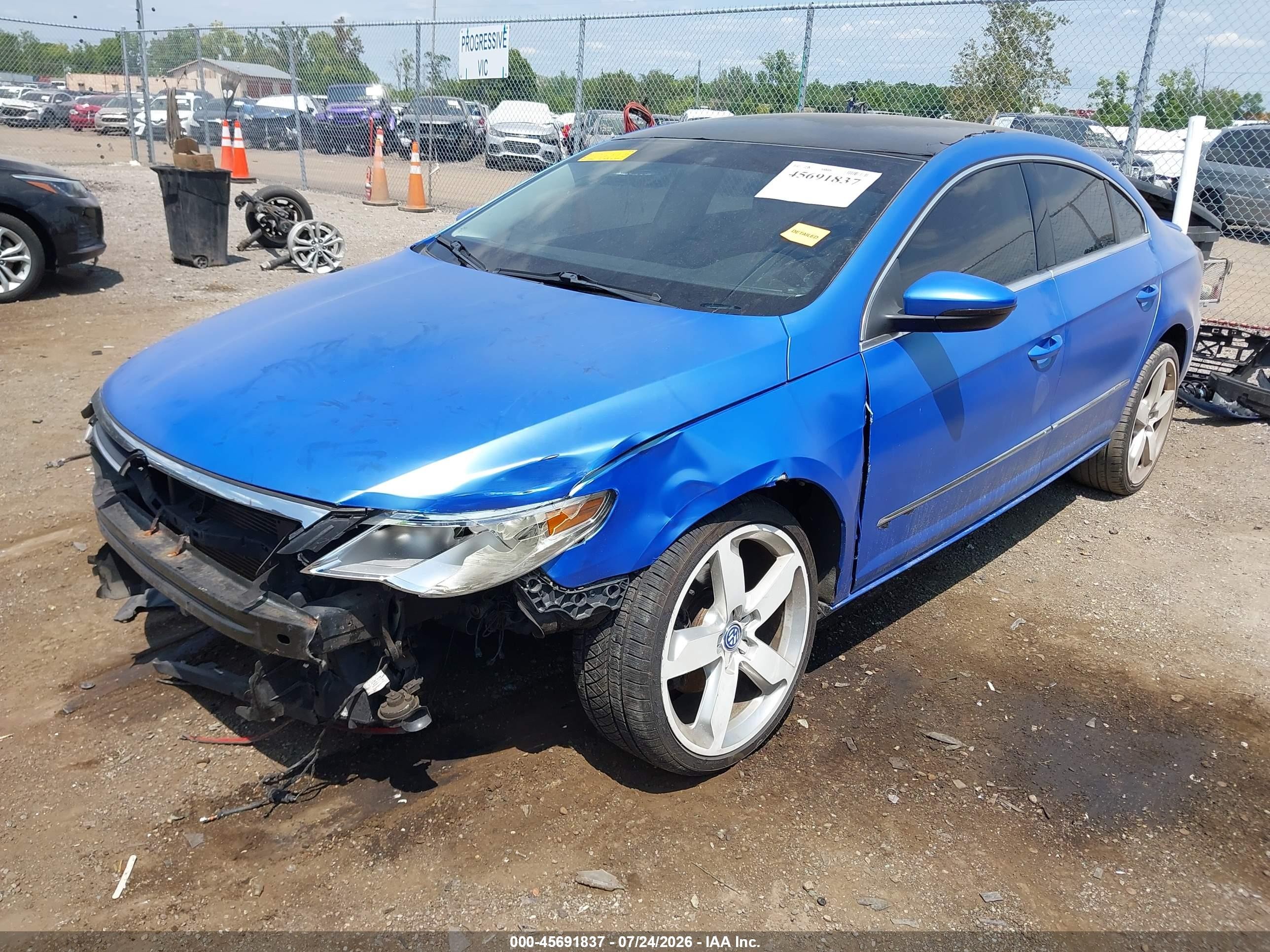 2010 Volkswagen Cc Sport Blue vin: WVWNL7AN5AE506315