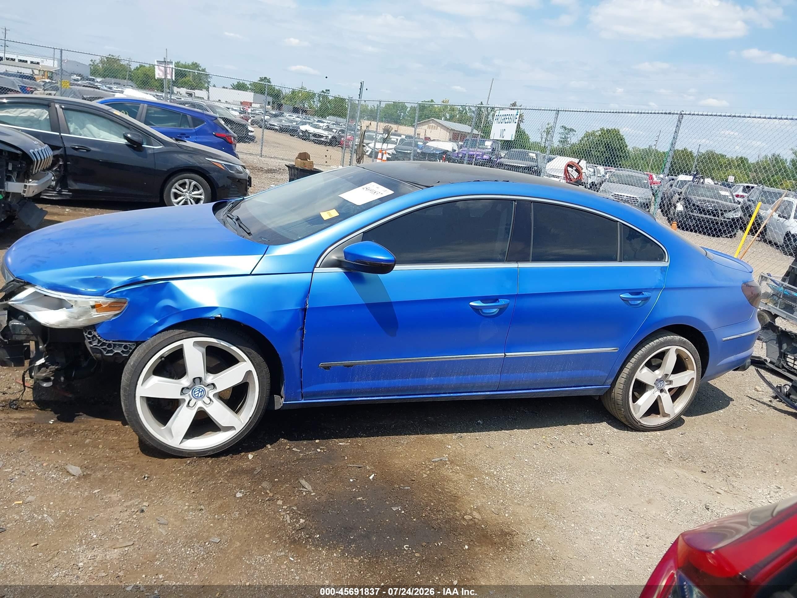 2010 Volkswagen Cc Sport Blue vin: WVWNL7AN5AE506315
