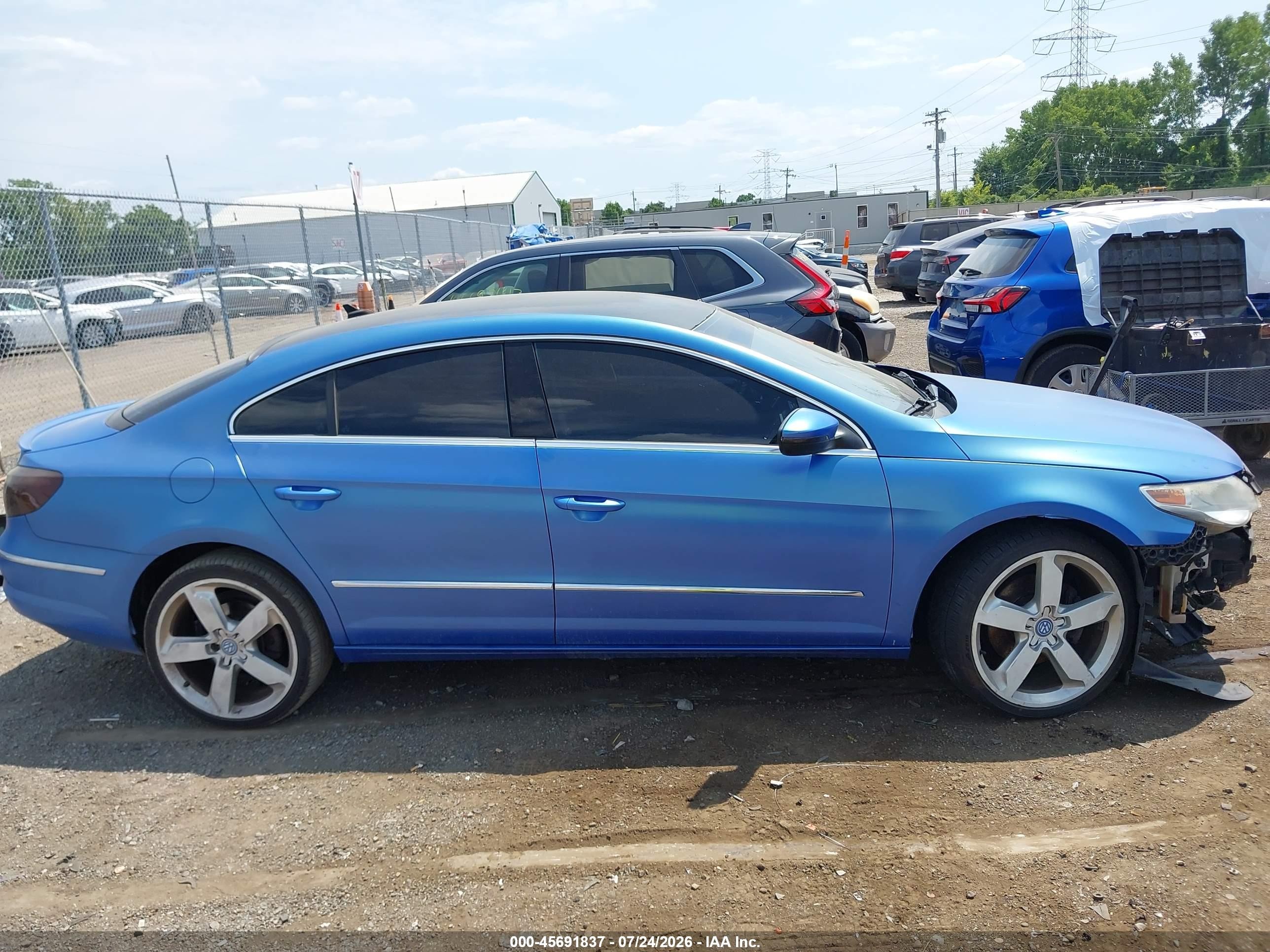 2010 Volkswagen Cc Sport Blue vin: WVWNL7AN5AE506315