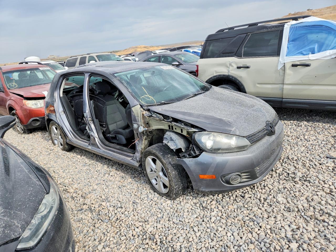 2012 Volkswagen Golf Gray vin: WVWNM7AJ0CW045936