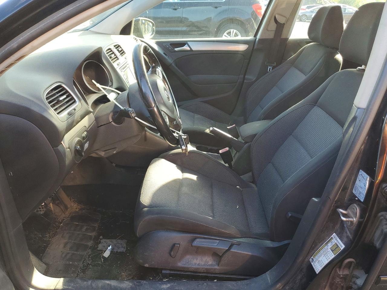 2014 Volkswagen Golf Black vin: WVWNM7AJ0EW007187