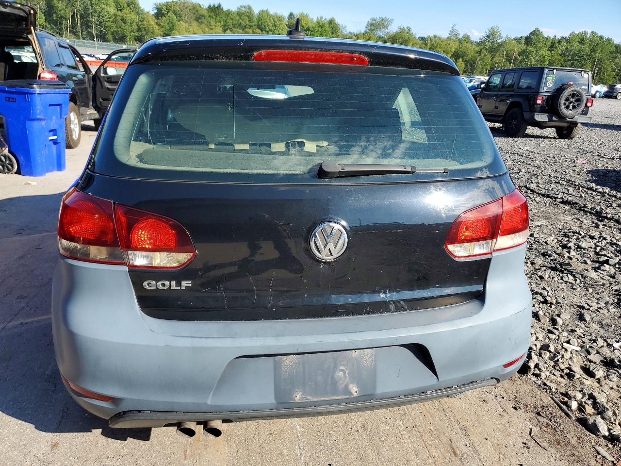 2014 Volkswagen Golf Black vin: WVWNM7AJ0EW007187