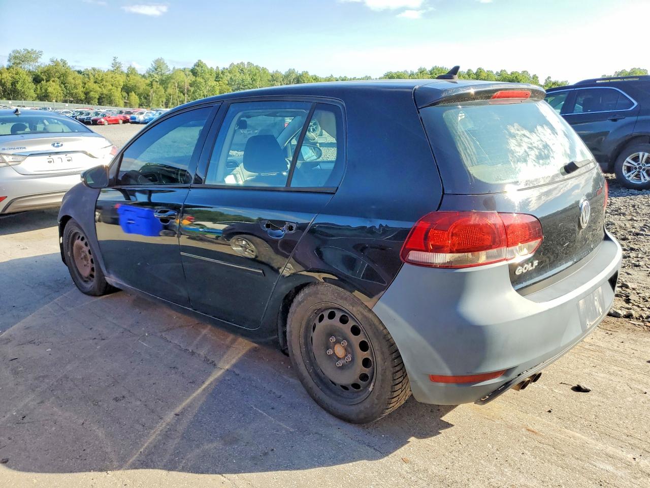 2014 Volkswagen Golf Black vin: WVWNM7AJ0EW007187