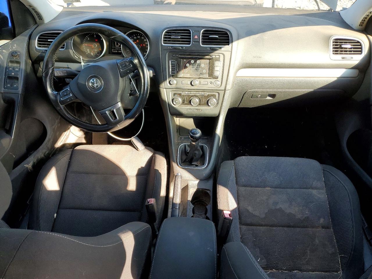2014 Volkswagen Golf Black vin: WVWNM7AJ0EW007187