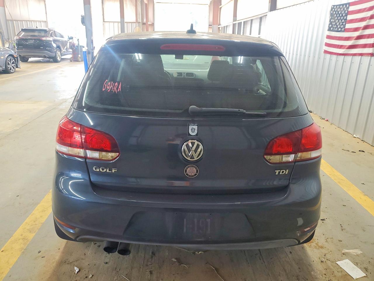 2012 Volkswagen Golf Blue vin: WVWNM7AJ3CW247136
