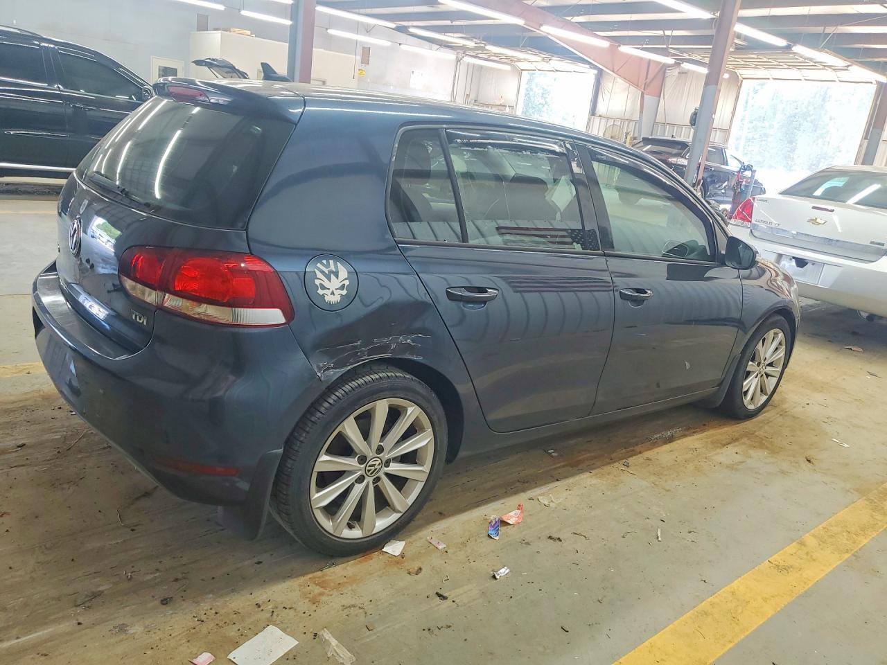2012 Volkswagen Golf Blue vin: WVWNM7AJ3CW247136