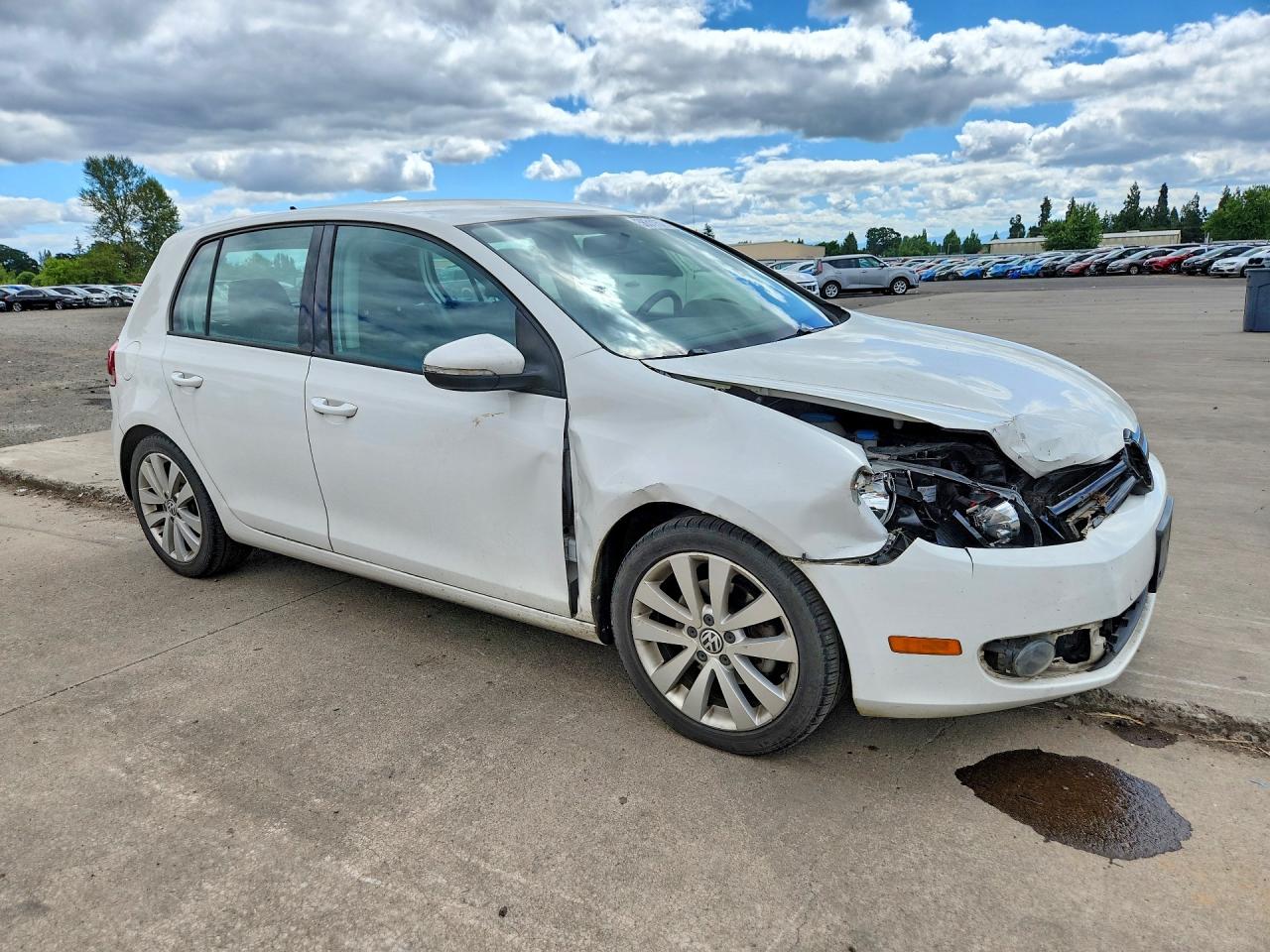 2012 Volkswagen Golf White vin: WVWNM7AJ3CW294313
