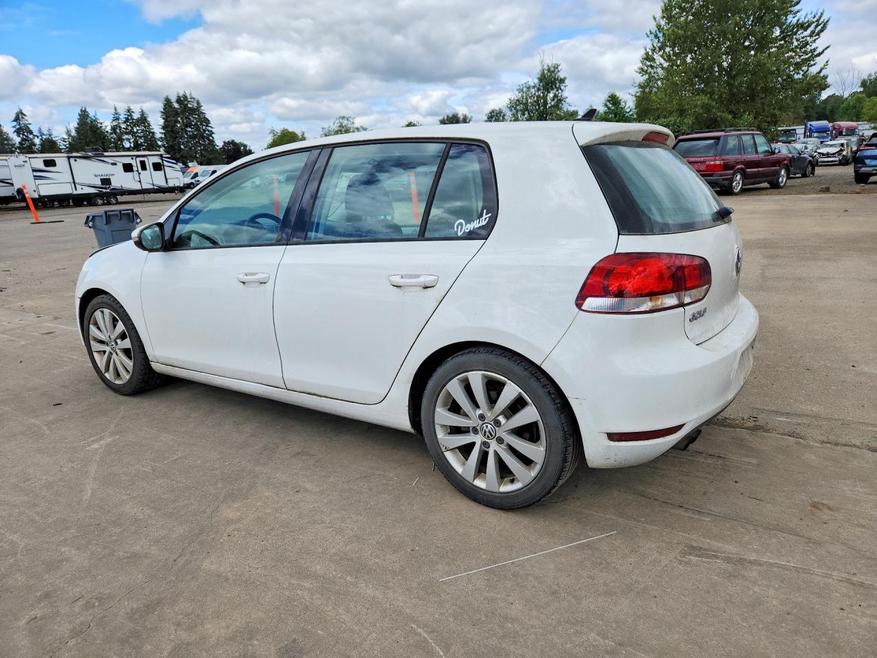 2012 Volkswagen Golf White vin: WVWNM7AJ3CW294313