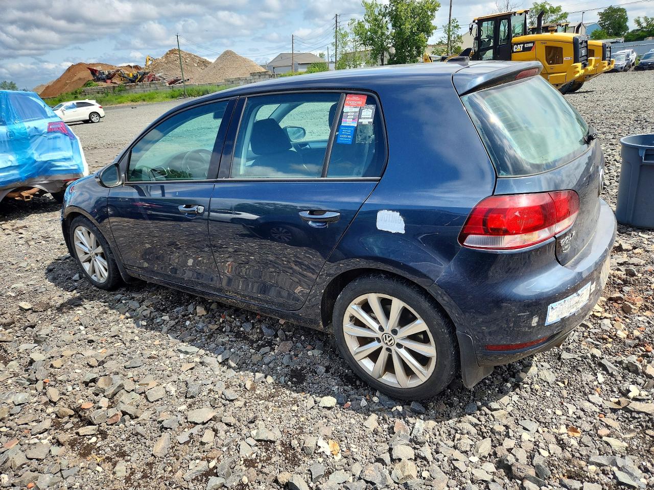 2012 Volkswagen Golf Blue vin: WVWNM7AJ4CW160541