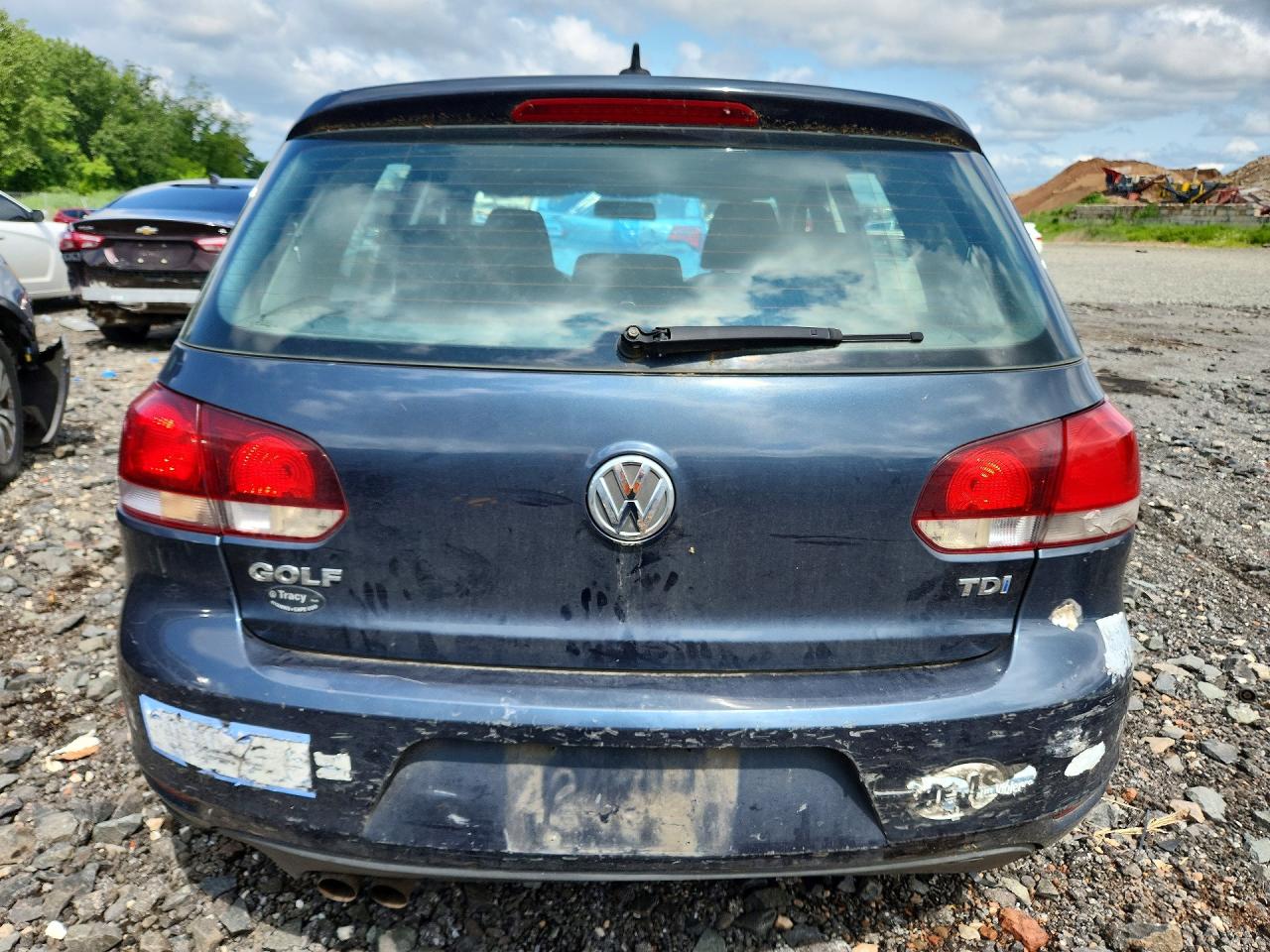 2012 Volkswagen Golf Blue vin: WVWNM7AJ4CW160541