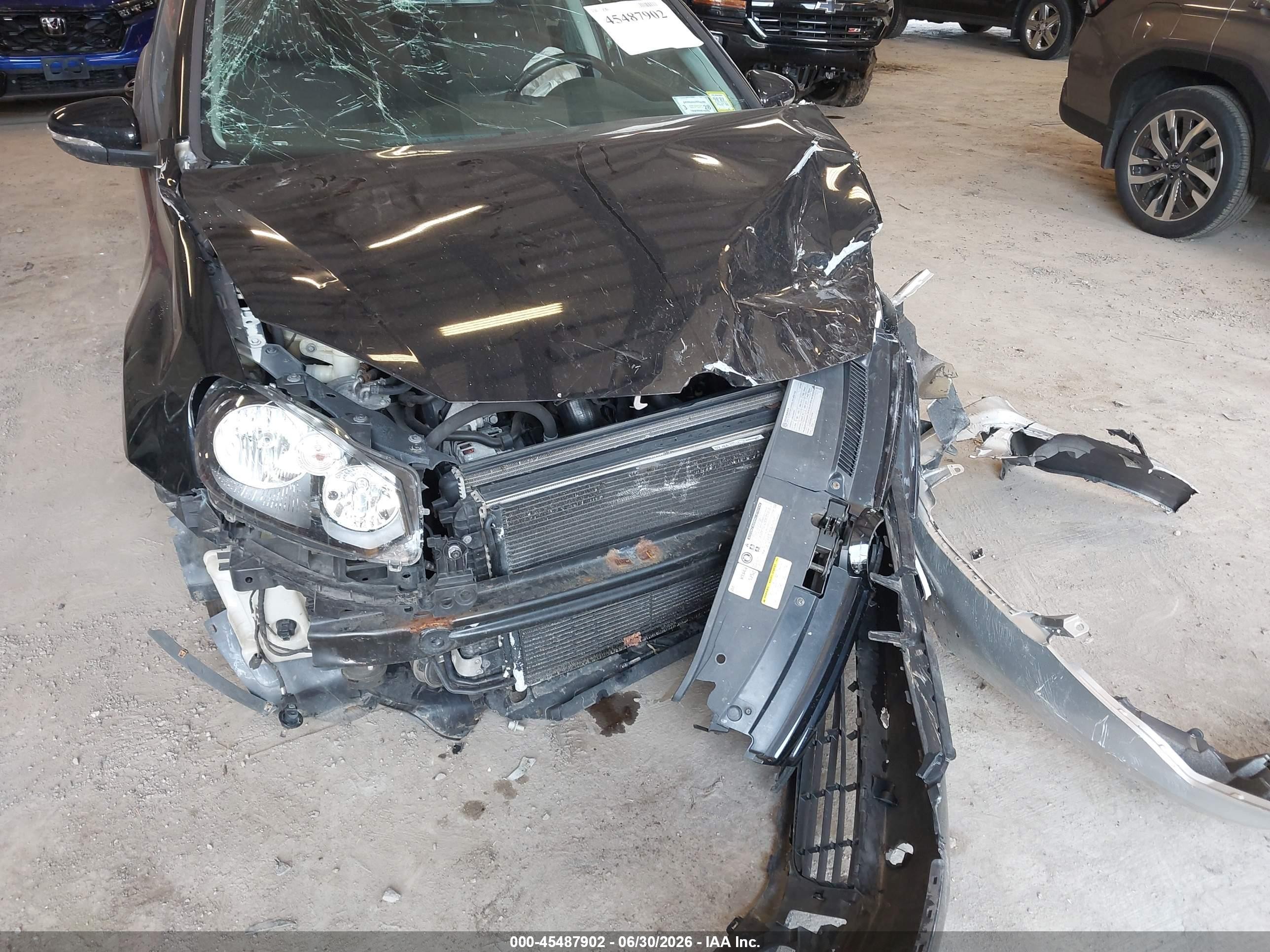 2012 Volkswagen Golf Tdi 4-door Black vin: WVWNM7AJ4CW286396