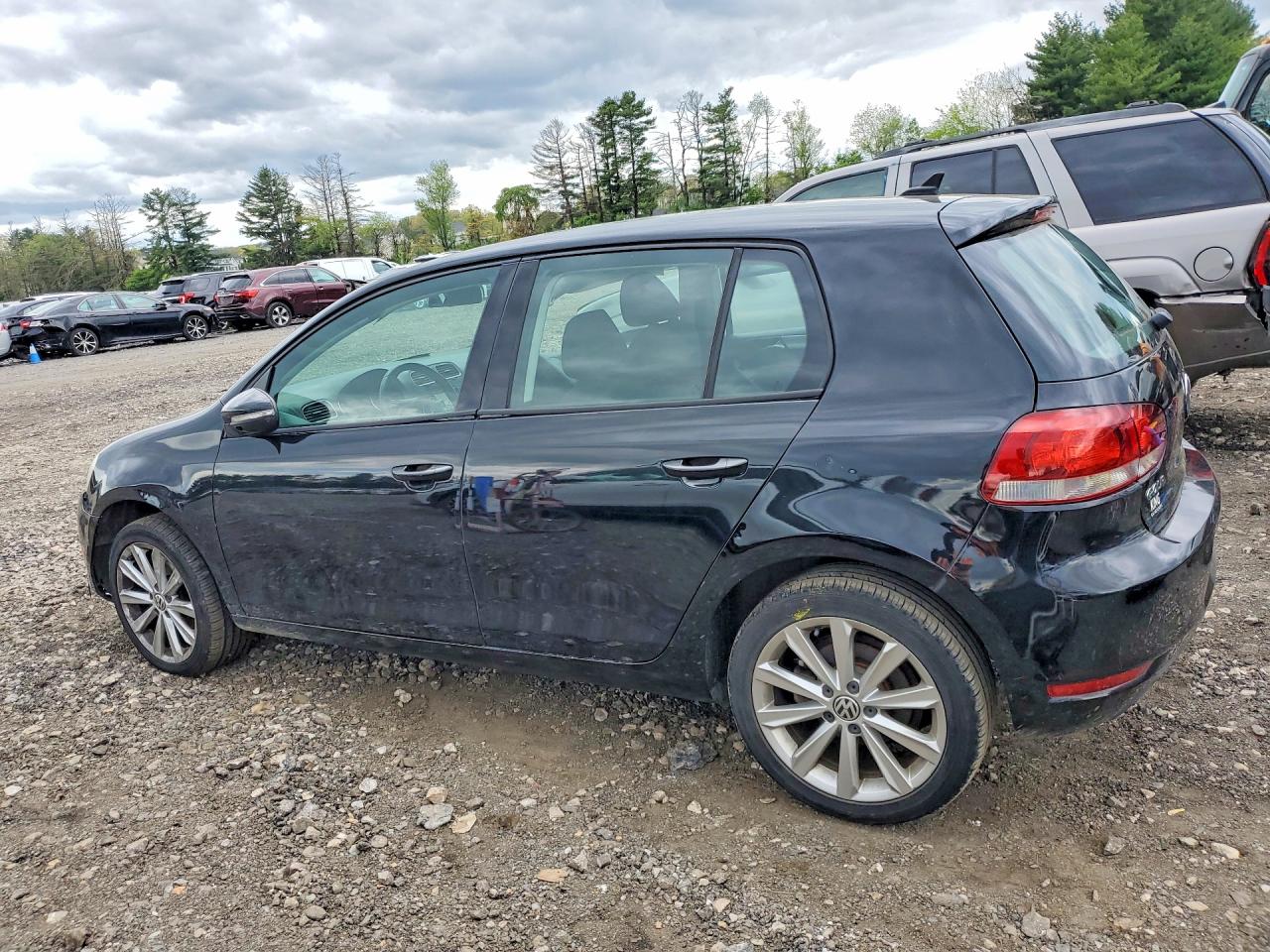 2013 Volkswagen Golf Black vin: WVWNM7AJ5DW000671