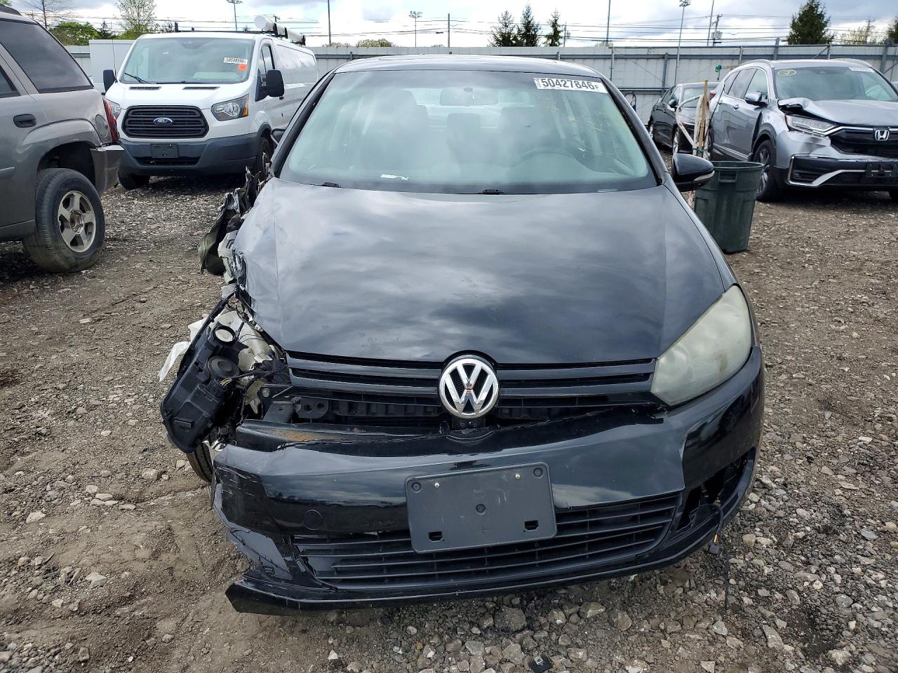 2013 Volkswagen Golf Black vin: WVWNM7AJ5DW000671