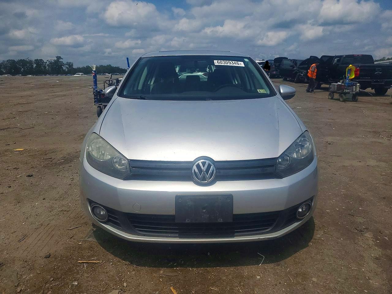 2012 Volkswagen Golf Silver vin: WVWNM7AJ8CW301062