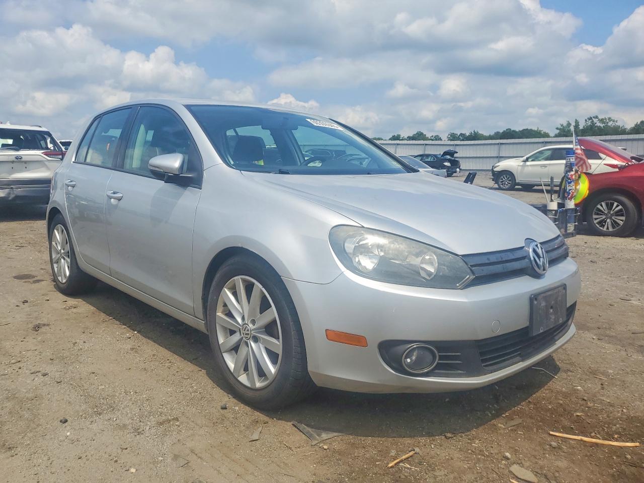 2012 Volkswagen Golf Silver vin: WVWNM7AJ8CW301062