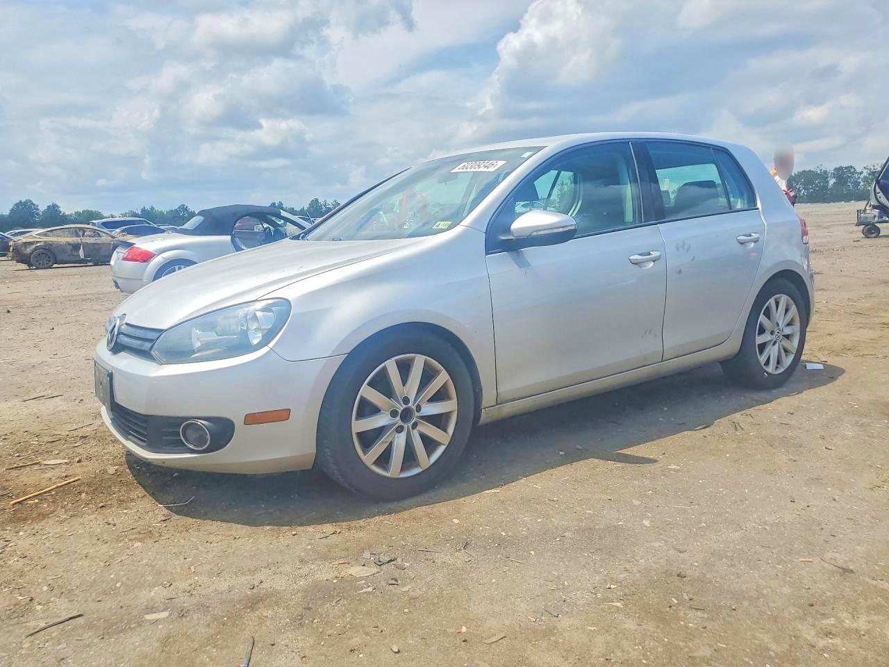 2012 Volkswagen Golf Silver vin: WVWNM7AJ8CW301062