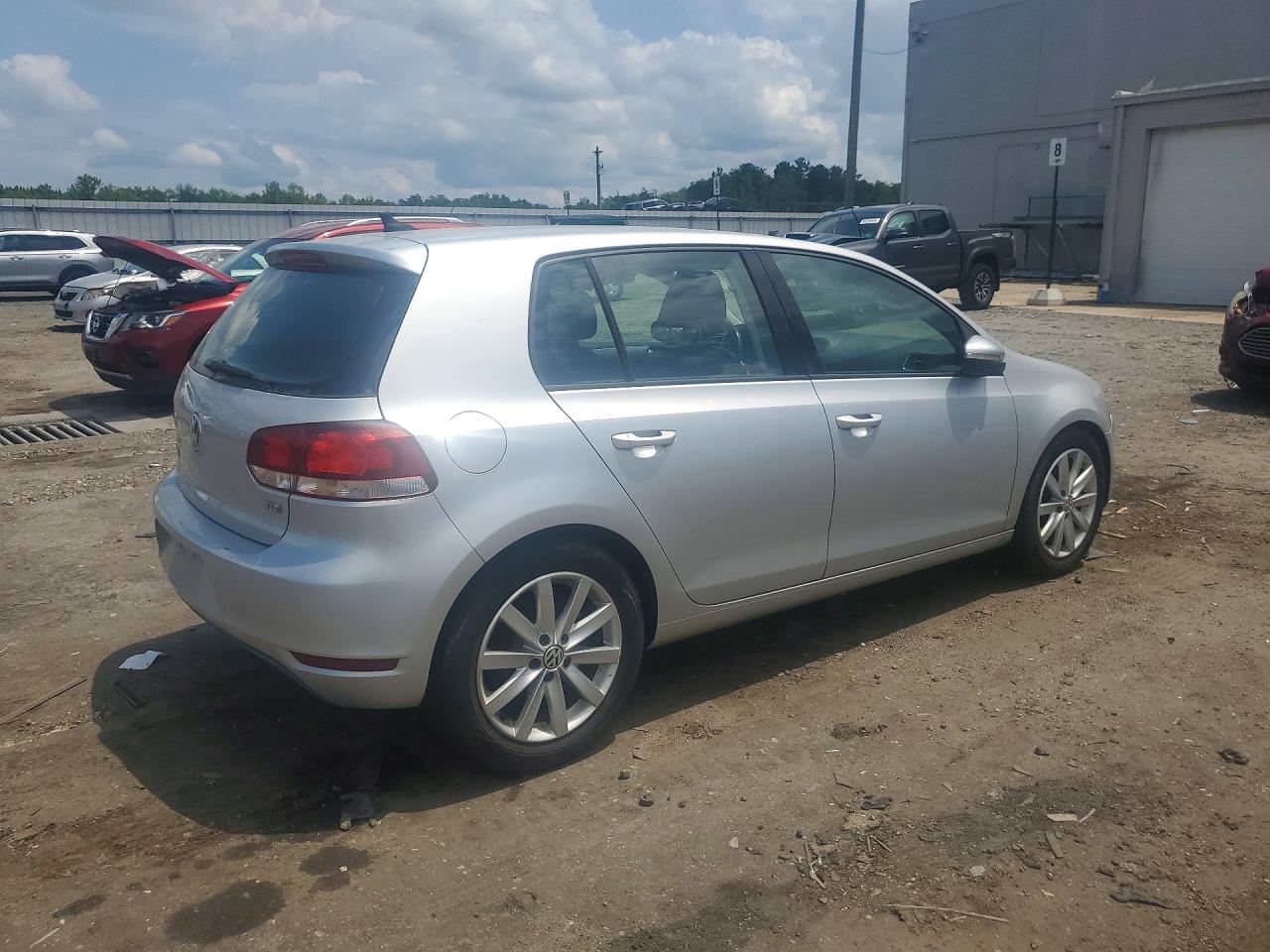 2012 Volkswagen Golf Silver vin: WVWNM7AJ8CW301062