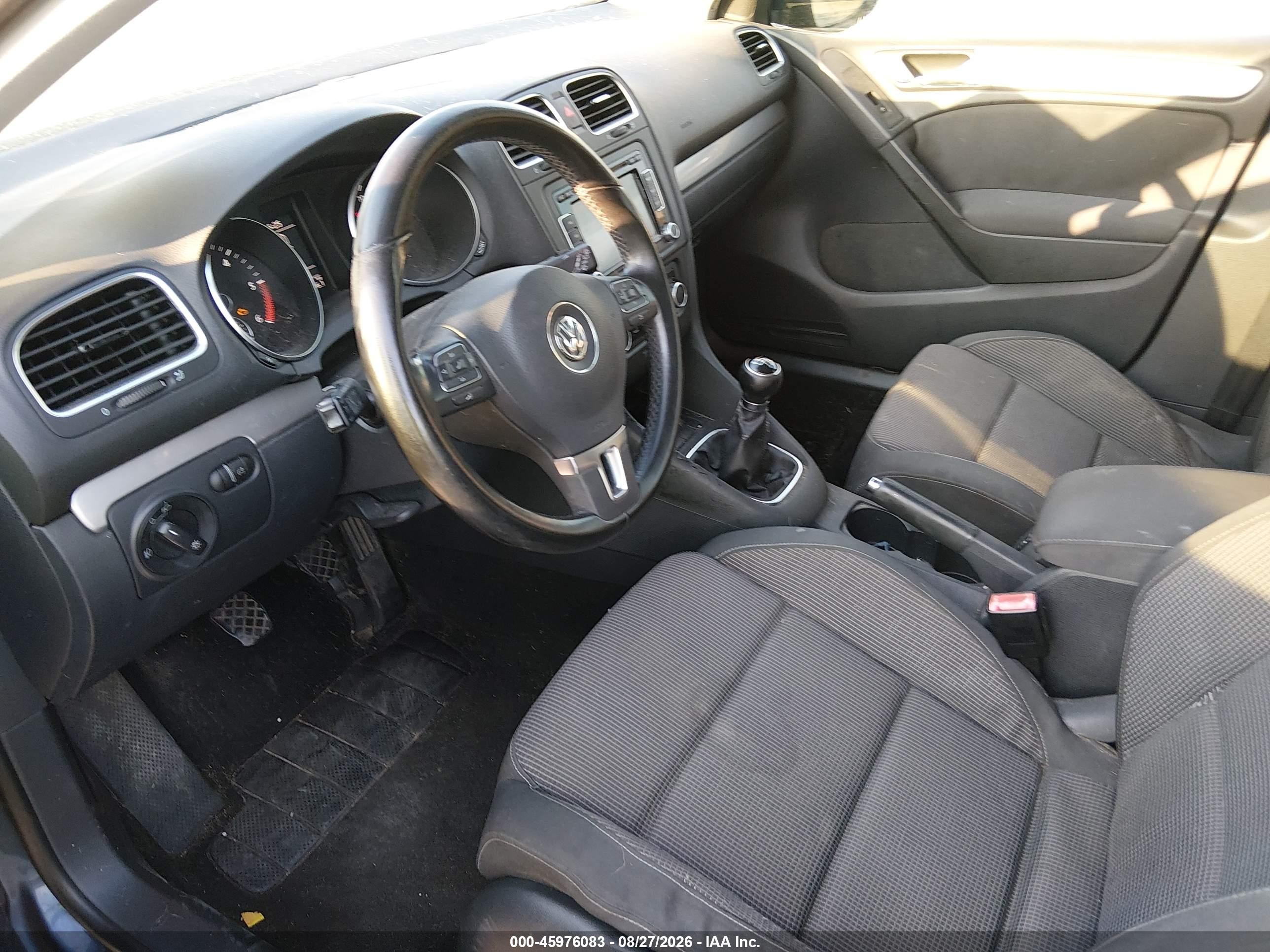 2011 Volkswagen Golf Tdi 4-door Blue vin: WVWNM7AJ9BW043326