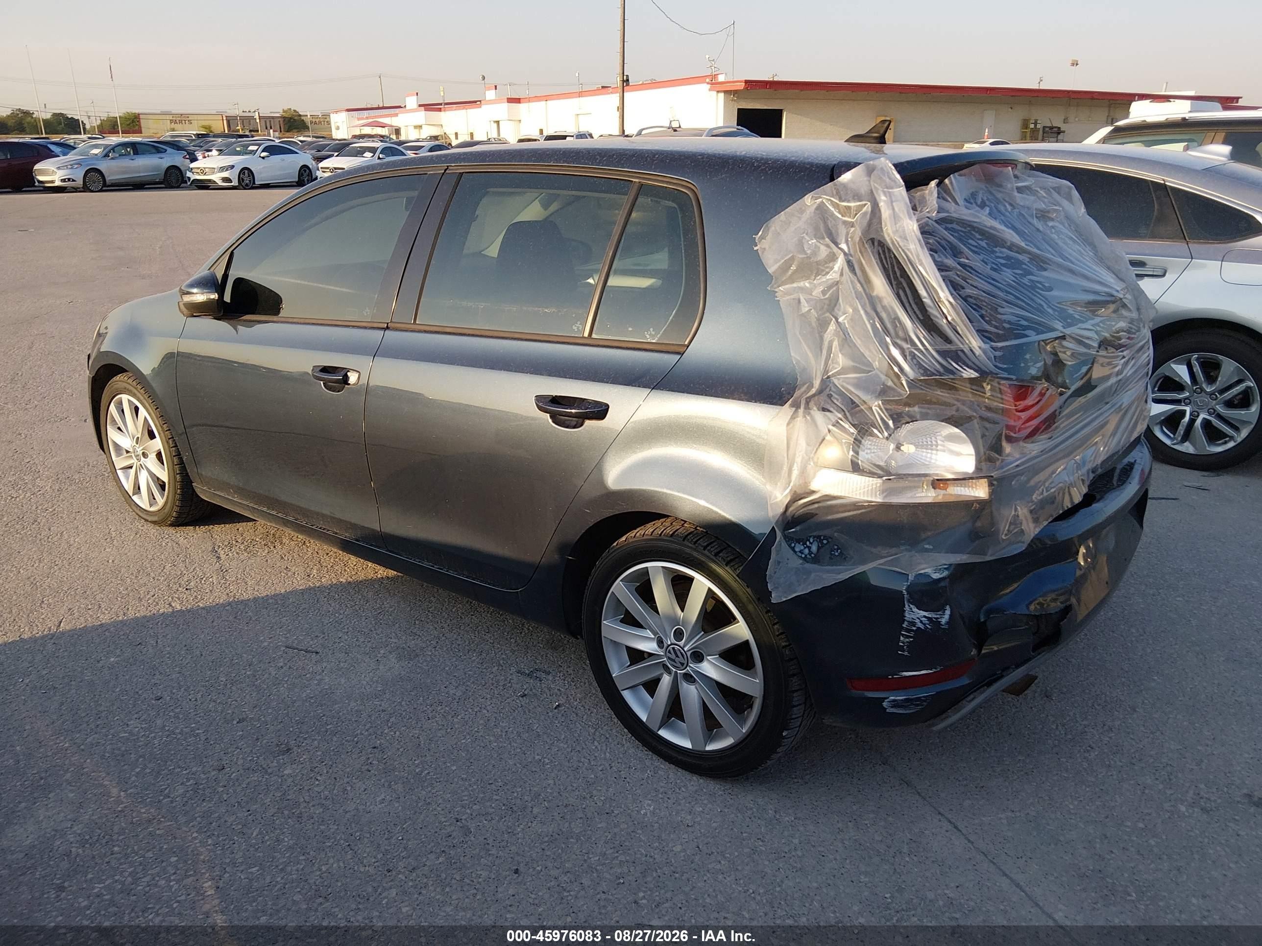 2011 Volkswagen Golf Tdi 4-door Blue vin: WVWNM7AJ9BW043326