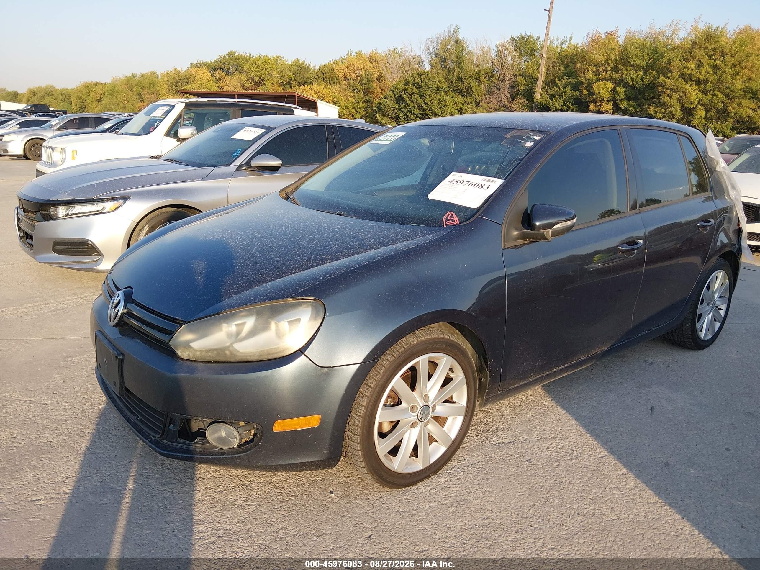 2011 Volkswagen Golf Tdi 4-door Blue vin: WVWNM7AJ9BW043326