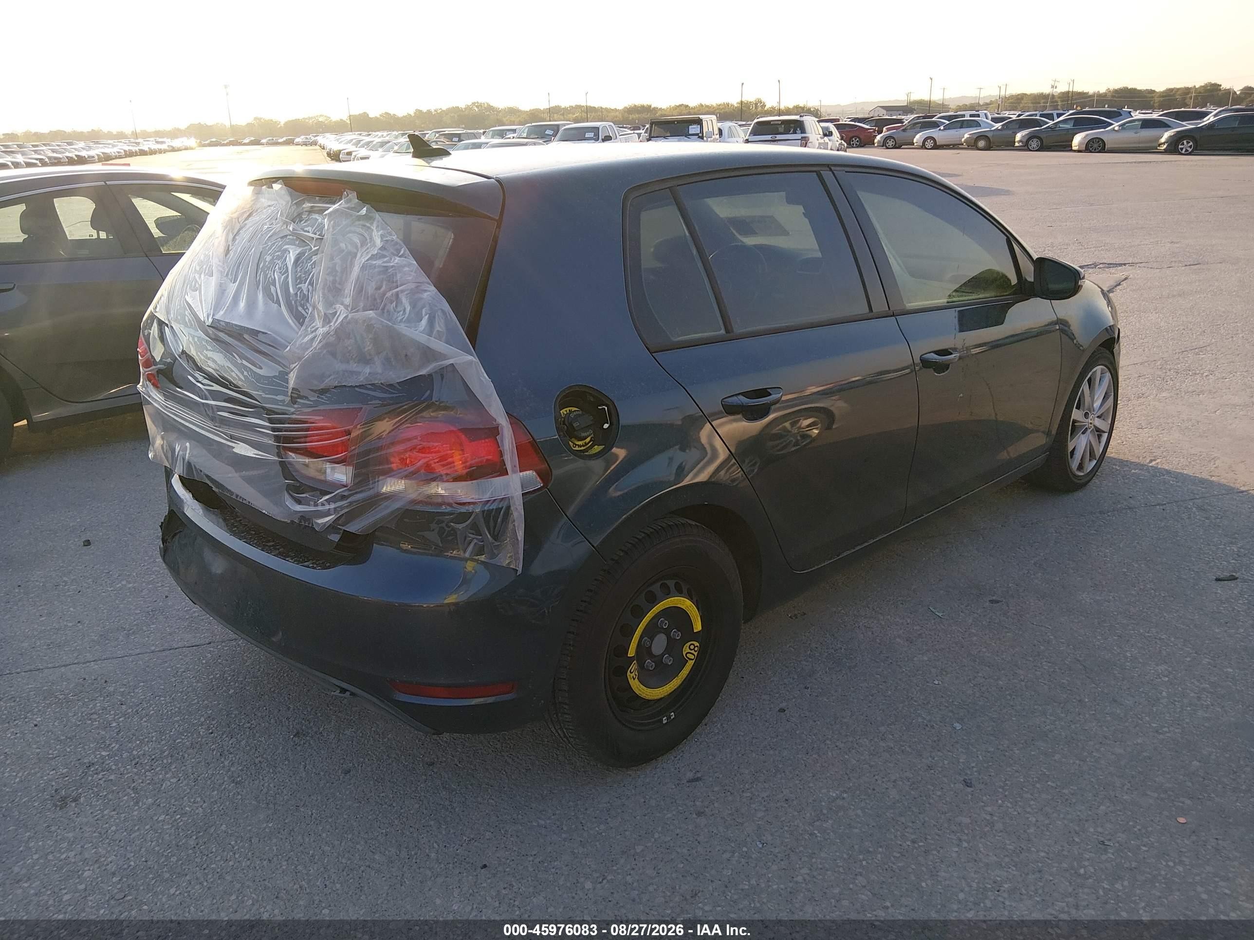 2011 Volkswagen Golf Tdi 4-door Blue vin: WVWNM7AJ9BW043326