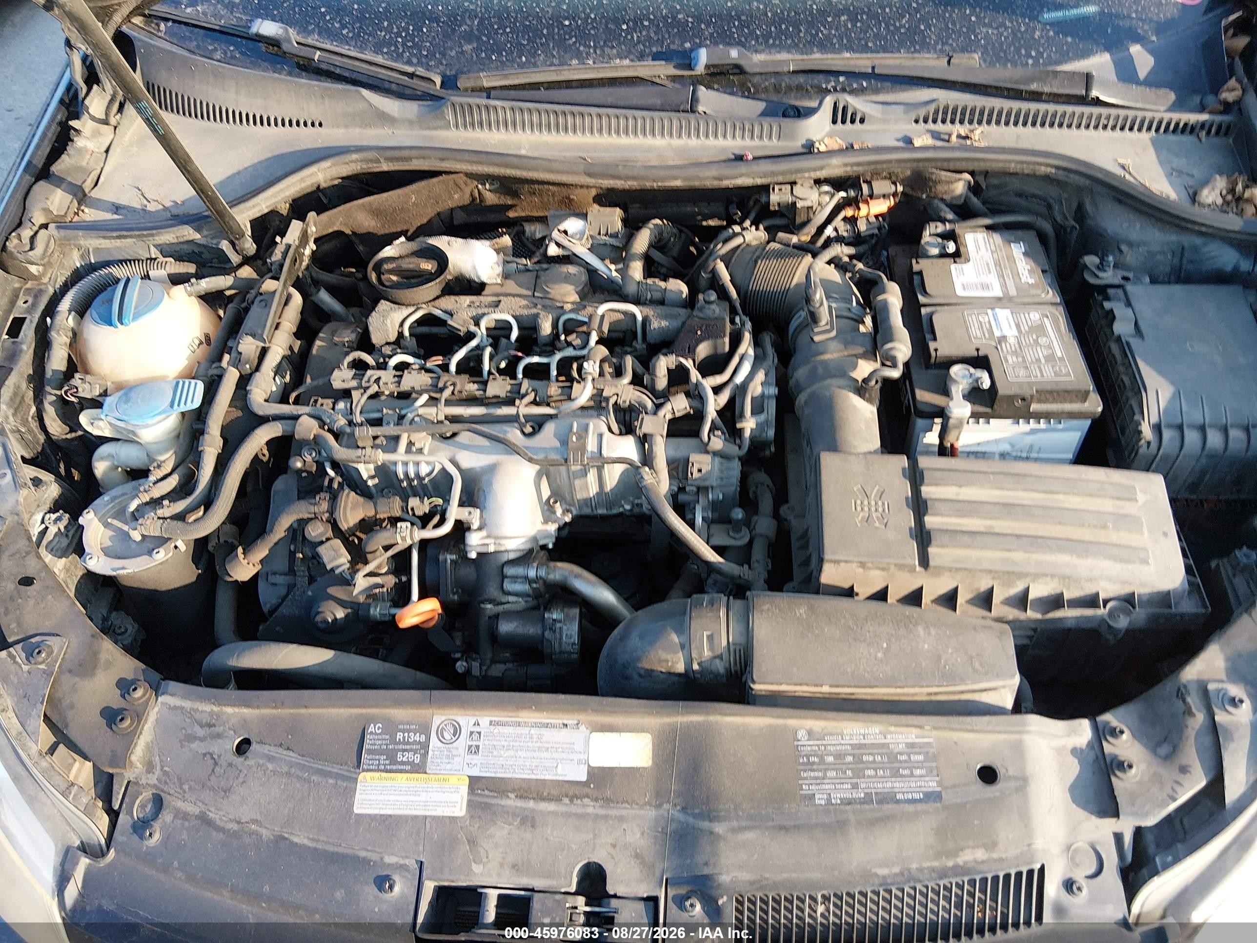 2011 Volkswagen Golf Tdi 4-door Blue vin: WVWNM7AJ9BW043326