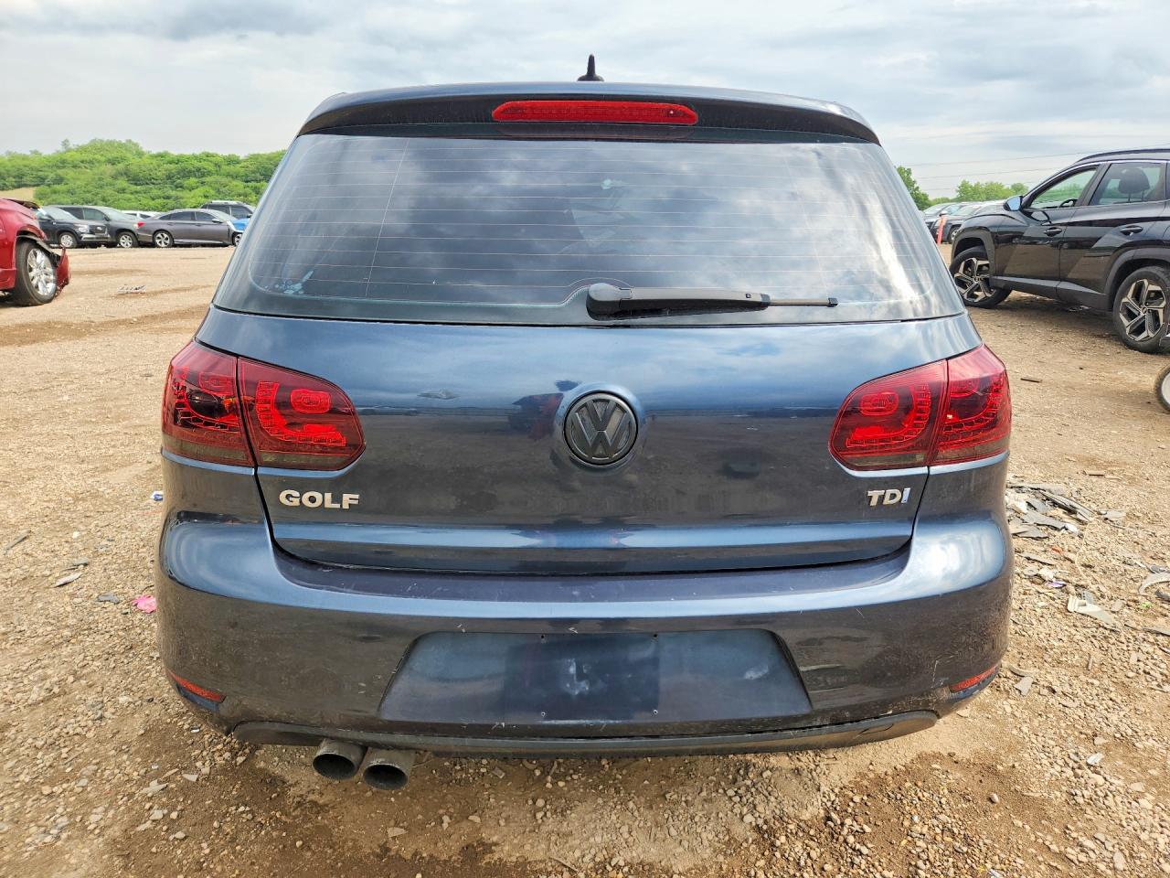 2012 Volkswagen Golf Blue vin: WVWNM7AJXCW213307