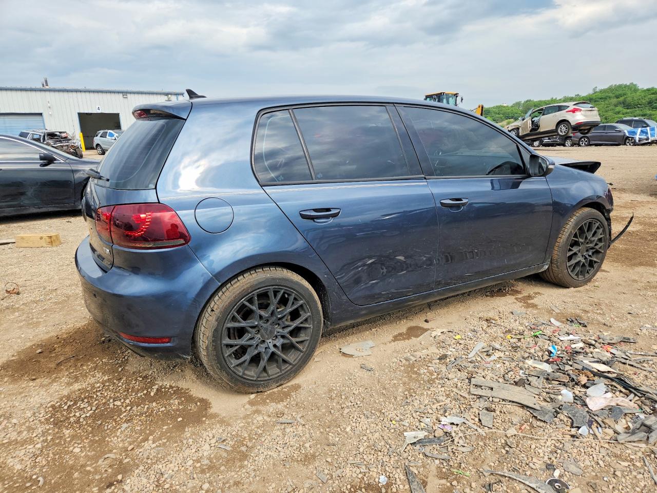 2012 Volkswagen Golf Blue vin: WVWNM7AJXCW213307