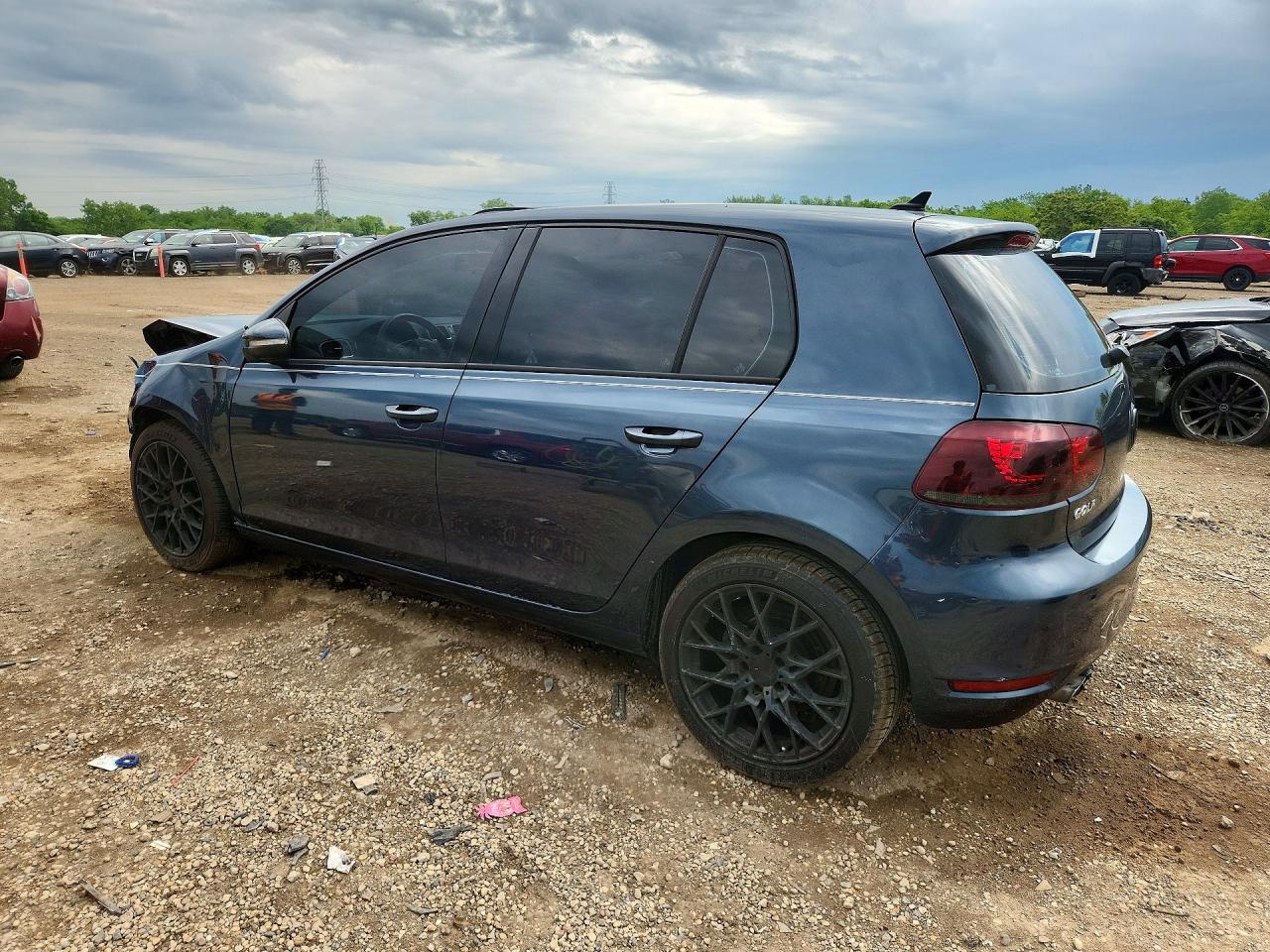2012 Volkswagen Golf Blue vin: WVWNM7AJXCW213307