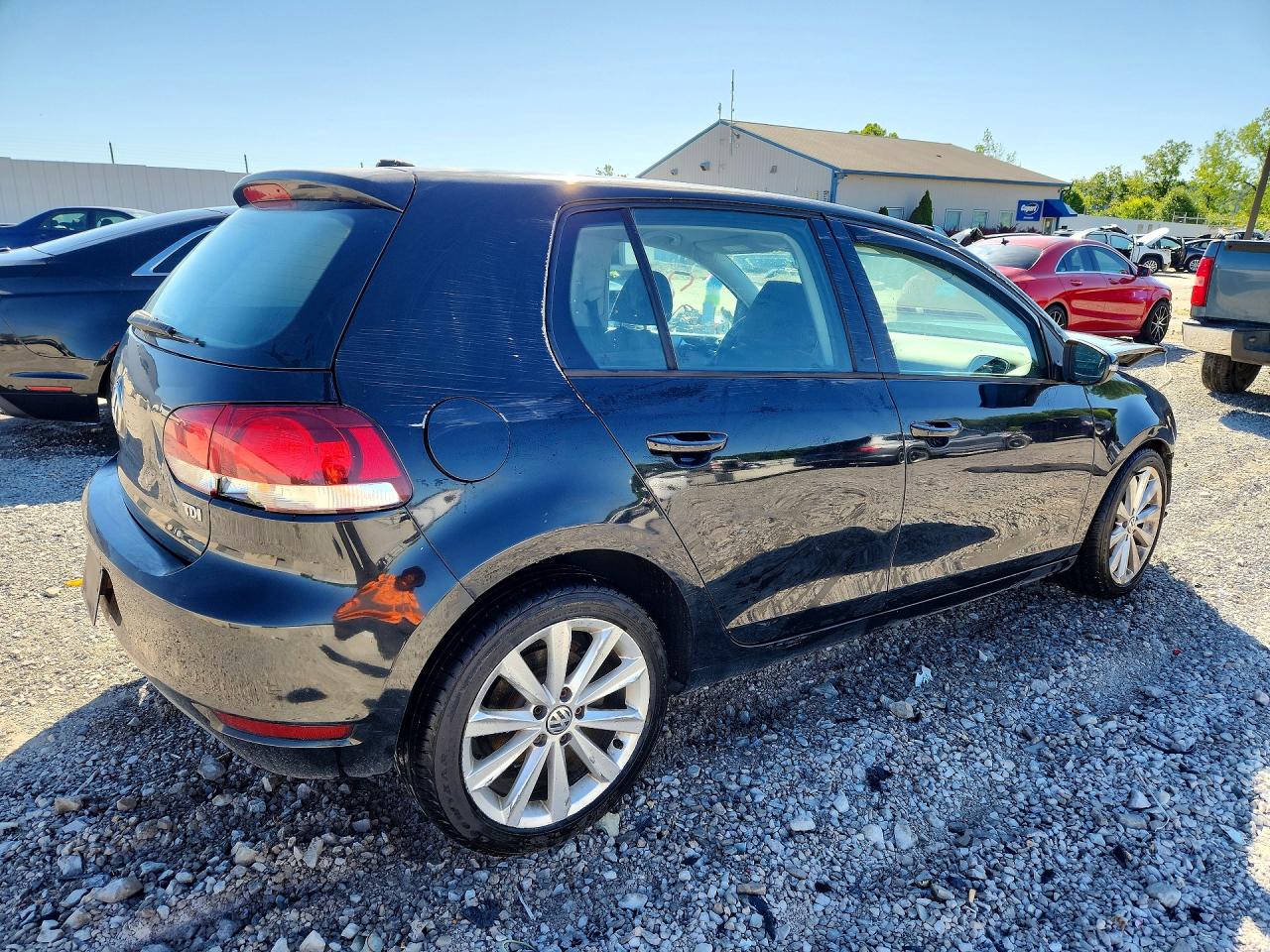 2013 Volkswagen Golf Black vin: WVWNM7AJXDW048697