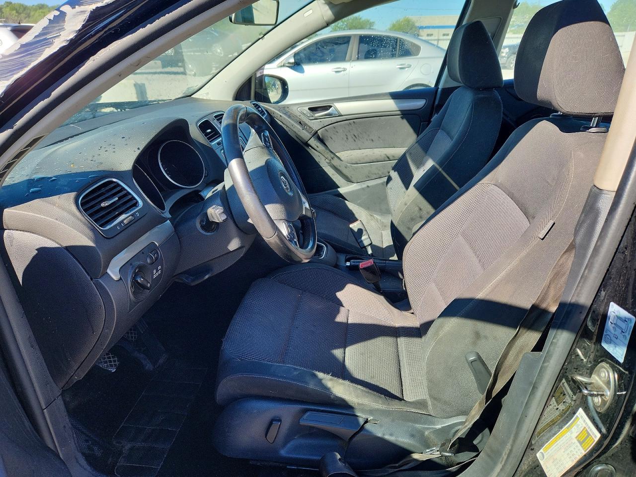2013 Volkswagen Golf Black vin: WVWNM7AJXDW048697