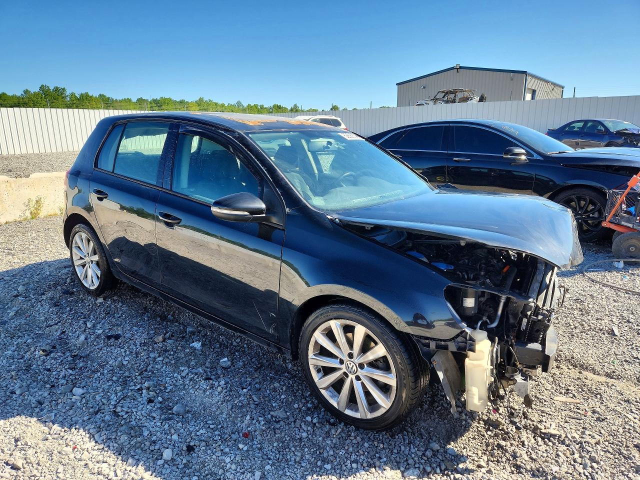 2013 Volkswagen Golf Black vin: WVWNM7AJXDW048697