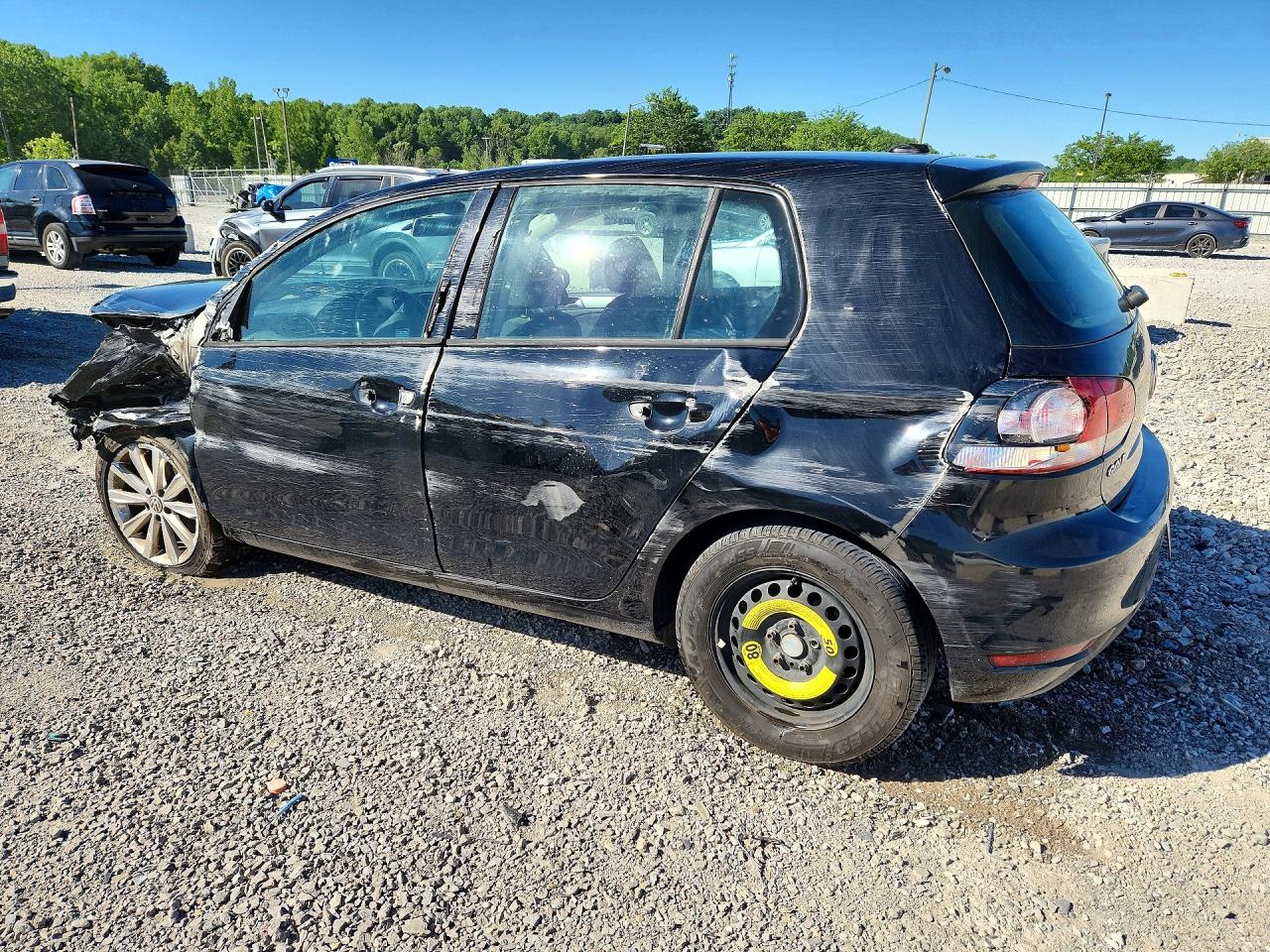 2013 Volkswagen Golf Black vin: WVWNM7AJXDW048697