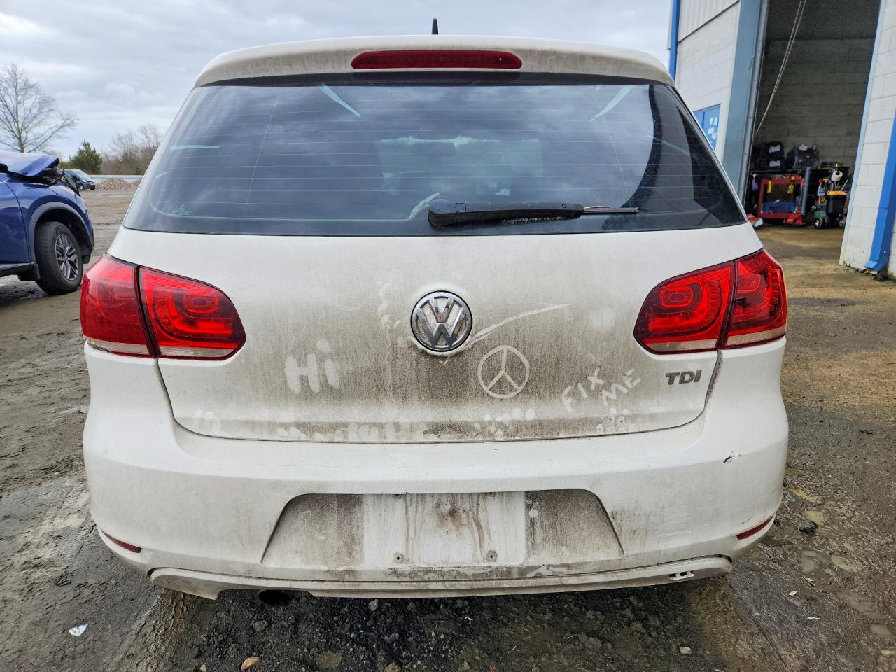 2010 Volkswagen Golf White vin: WVWNM9AJ0AW292558