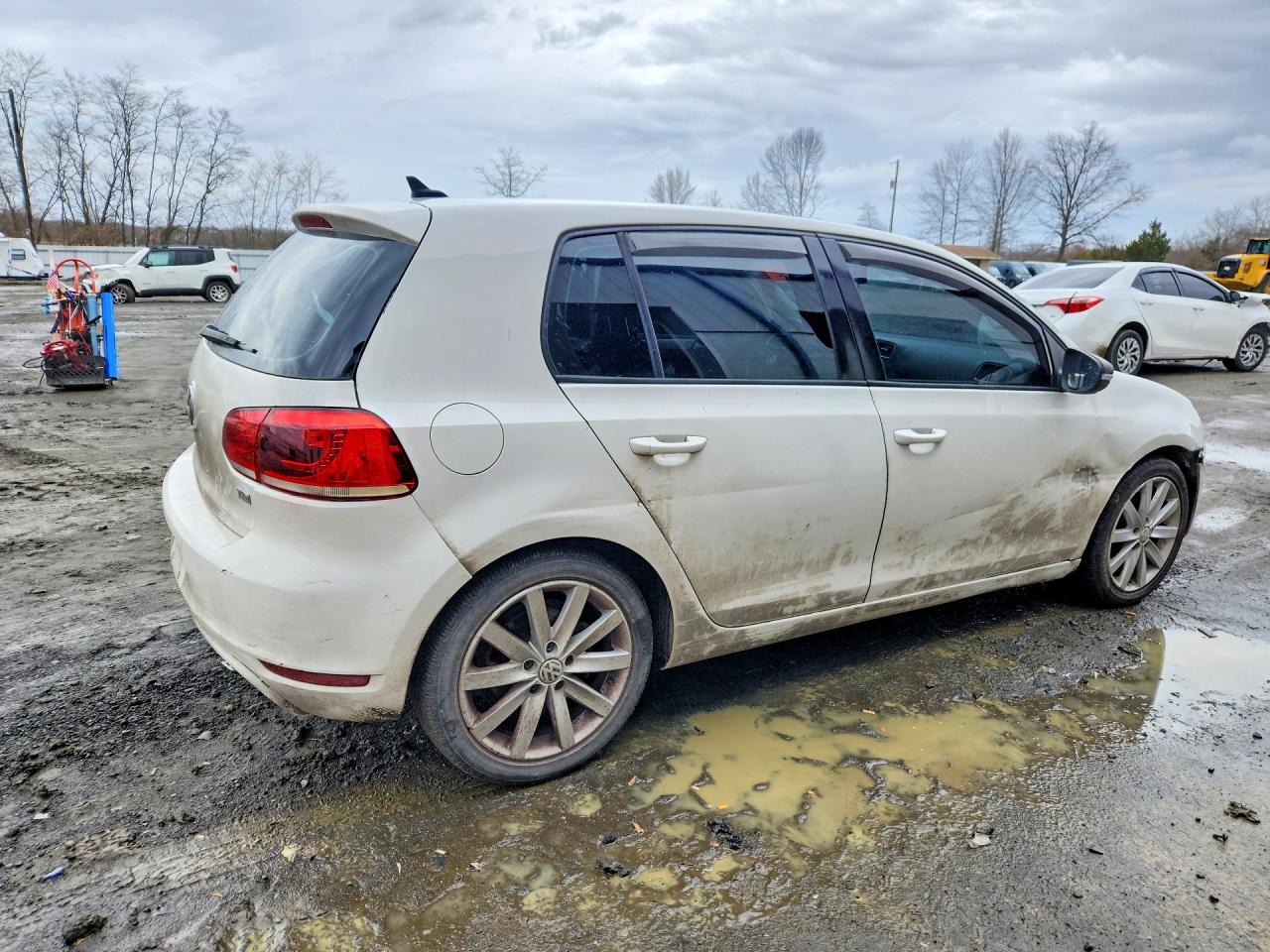 2010 Volkswagen Golf White vin: WVWNM9AJ0AW292558