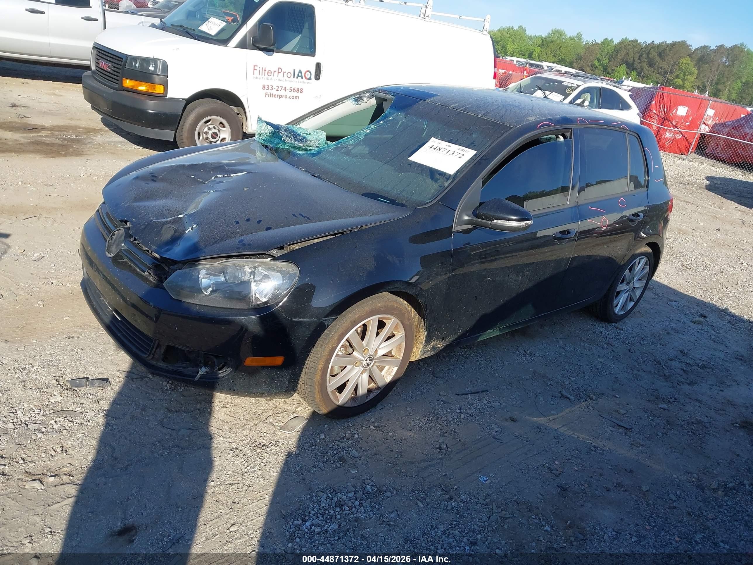 2011 Volkswagen Golf Tdi 4-door Black vin: WVWNM9AJ7BW191681