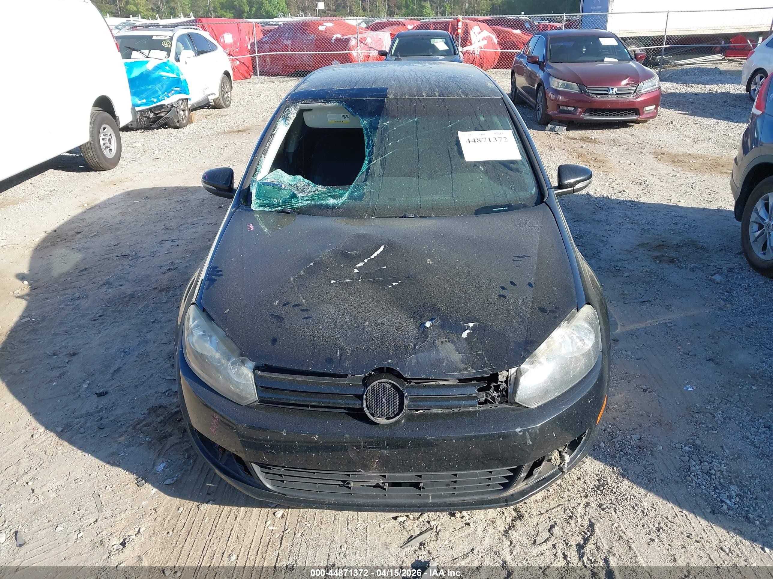 2011 Volkswagen Golf Tdi 4-door Black vin: WVWNM9AJ7BW191681